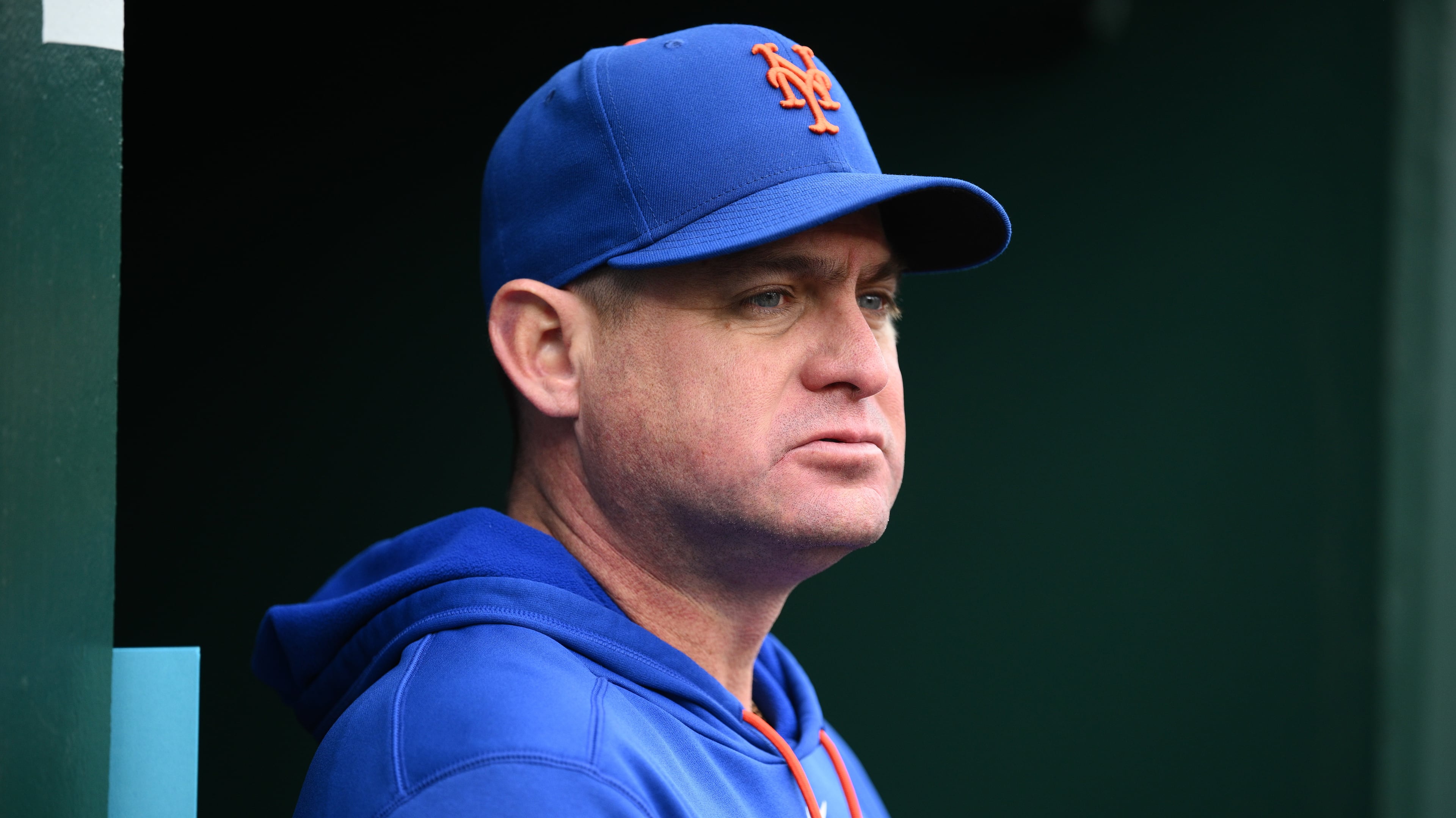 FILE - New York Mets manager Carlos Mendoza before a baseball game against the Washington Nationals, Thursday, May 21, 2026, in Washington. (AP Photo/Nick Wass, File)