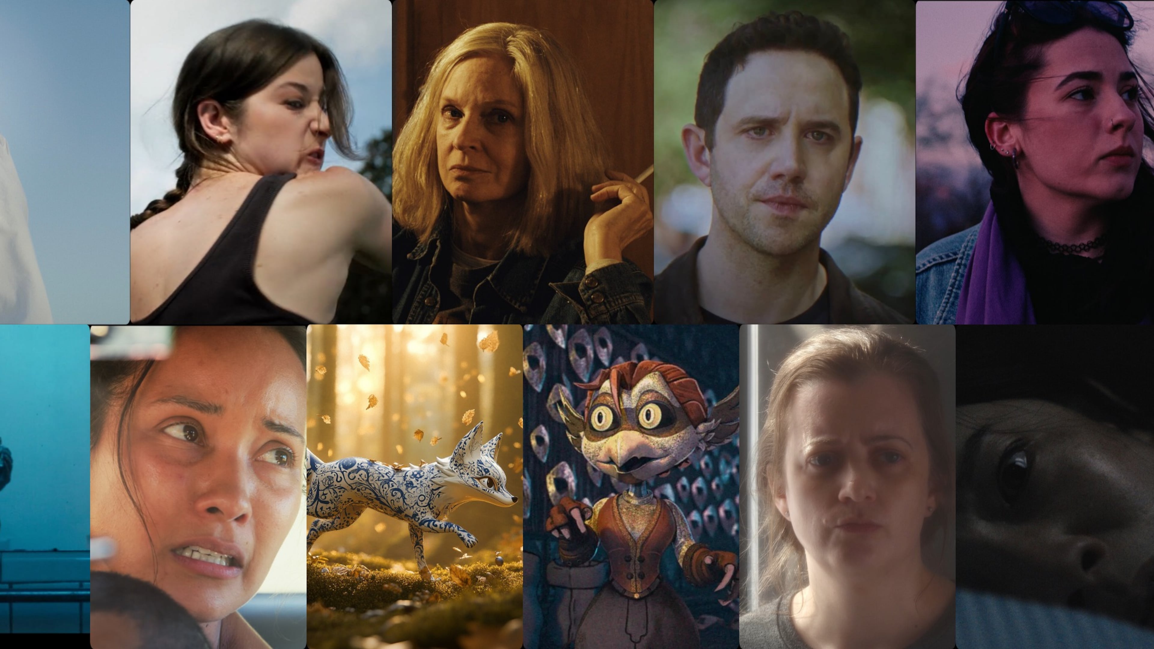 Faces from the Beneath the Surface block of short films to be featured at Atlanta Shortsfest on Saturday and Sunday at Limelight Theater. There are 17 blocks of films, culminating in Sunday night's Audience Favorites Replay, which features the most loved films of the weekend as chosen by audience members. (Courtesy of Atlanta Shortsfest)