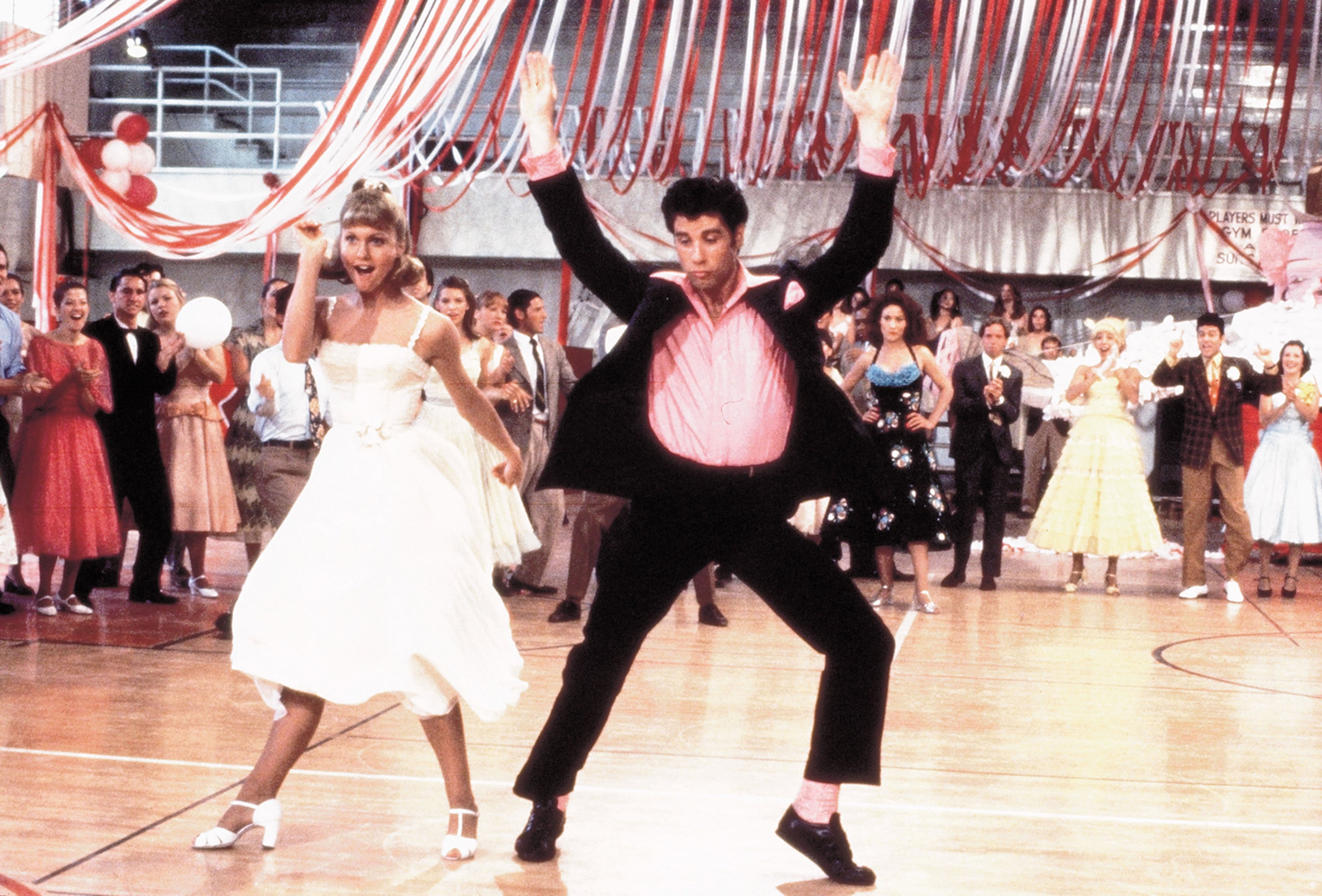 Olivia Newton-John, left, and John Travolta in "Grease." (Paramount Pictures)