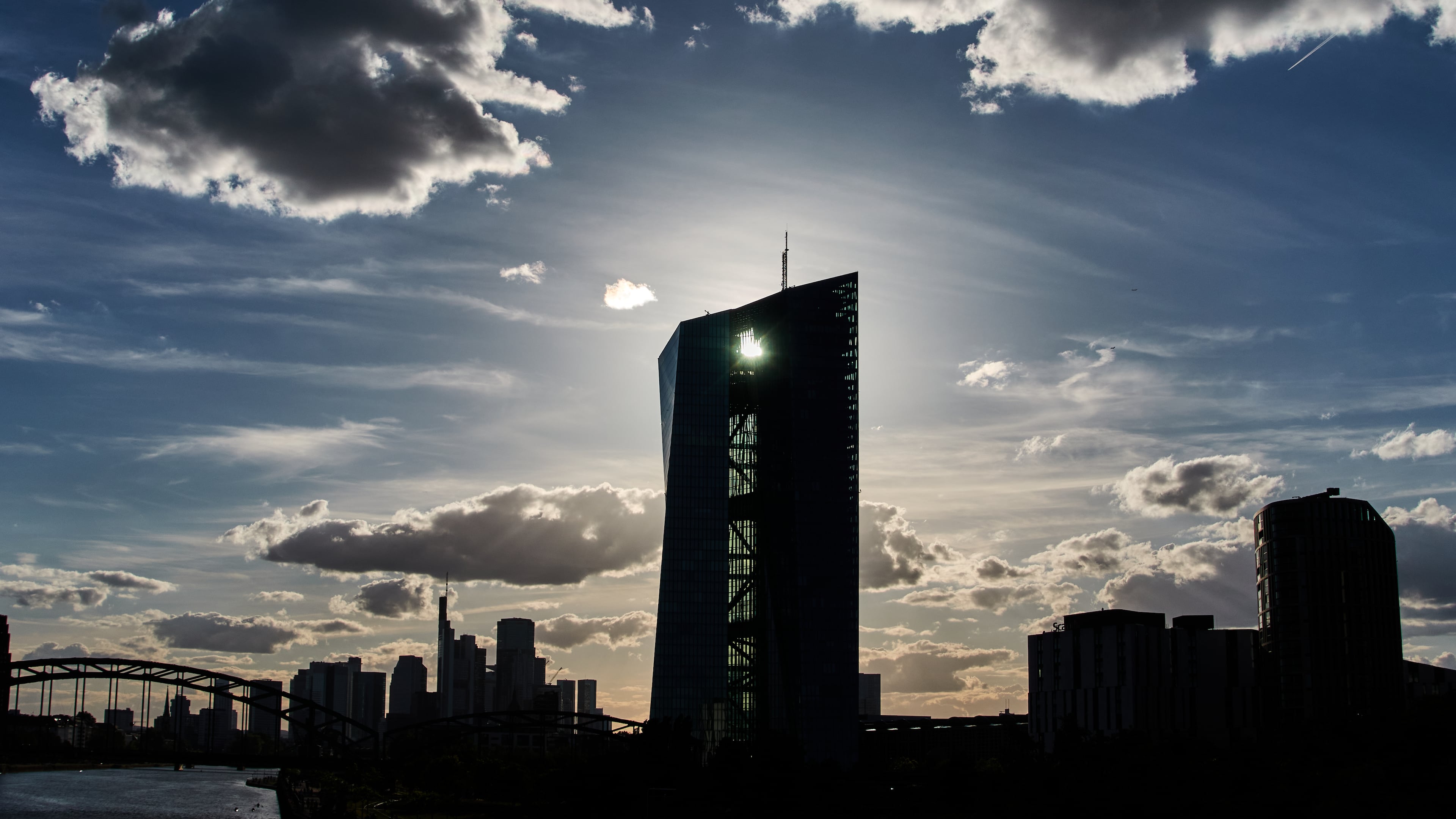The European Bank is pictured in Frankfurt, Germany, Tuesday, June 9, 2026. (AP Photo/Michael Probst)
