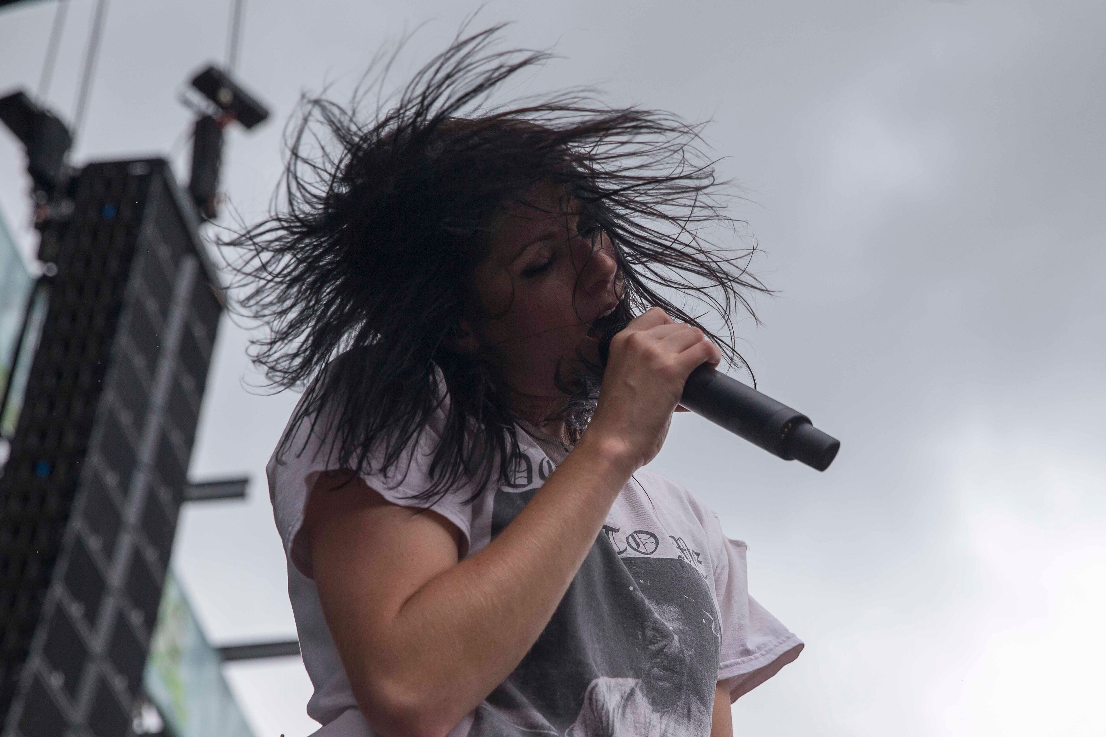 09/16/2018 -- Atlanta, Georgia -- K.Flay performs at the Roxy stage during the Music Midtown festival at Piedmont Park in Atlanta, Sunday, September 16, 2018. (ALYSSA POINTER/ALYSSA.POINTER@AJC.COM)