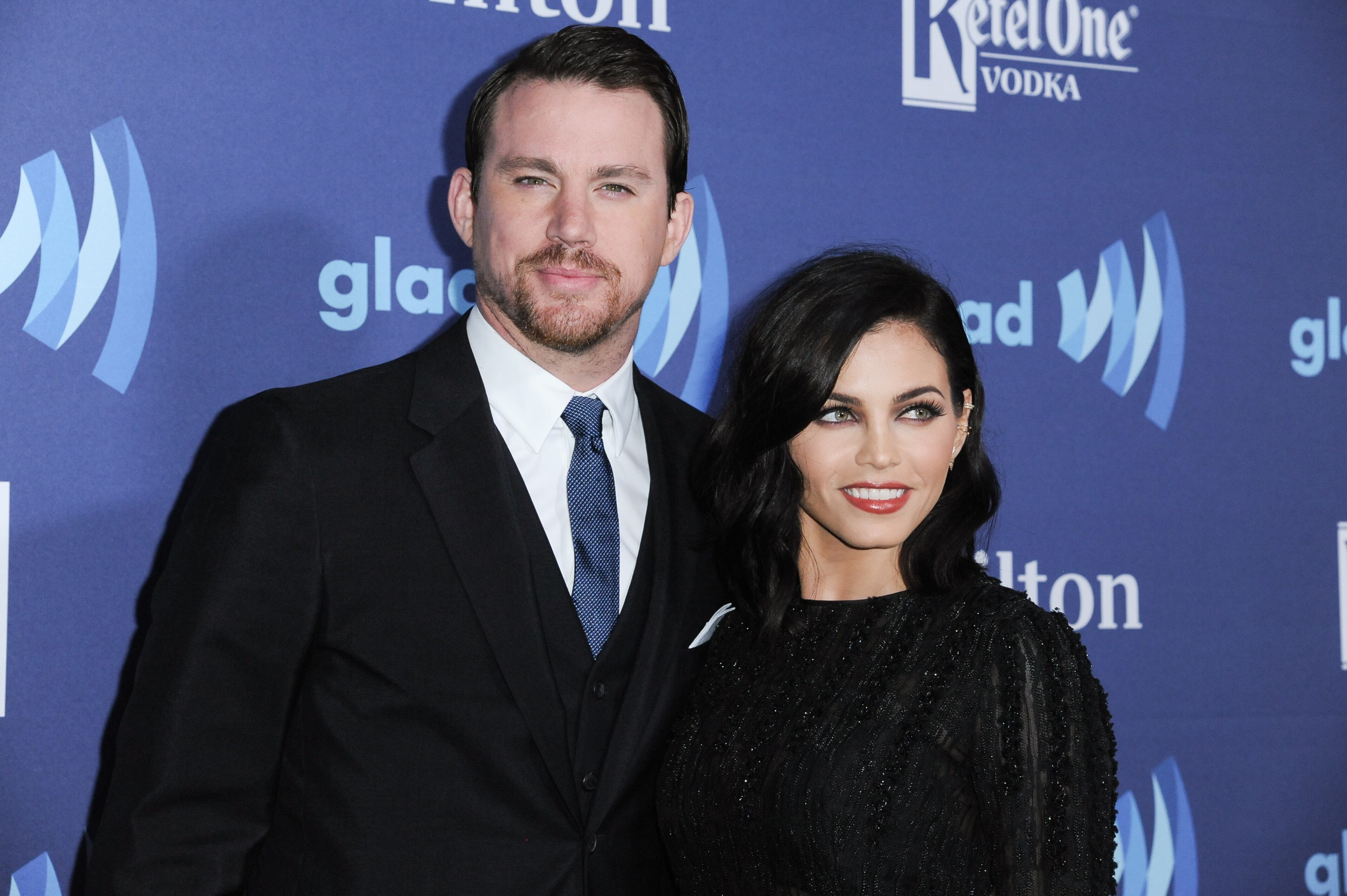 Channing Tatum, left, and Jenna Dewan arrive at the 26th Annual GLAAD Media Awards held at the Beverly Hilton Hotel on Saturday, March 21, 2015, in Beverly Hills, Calif. (Photo by Richard Shotwell/Invision/AP)
