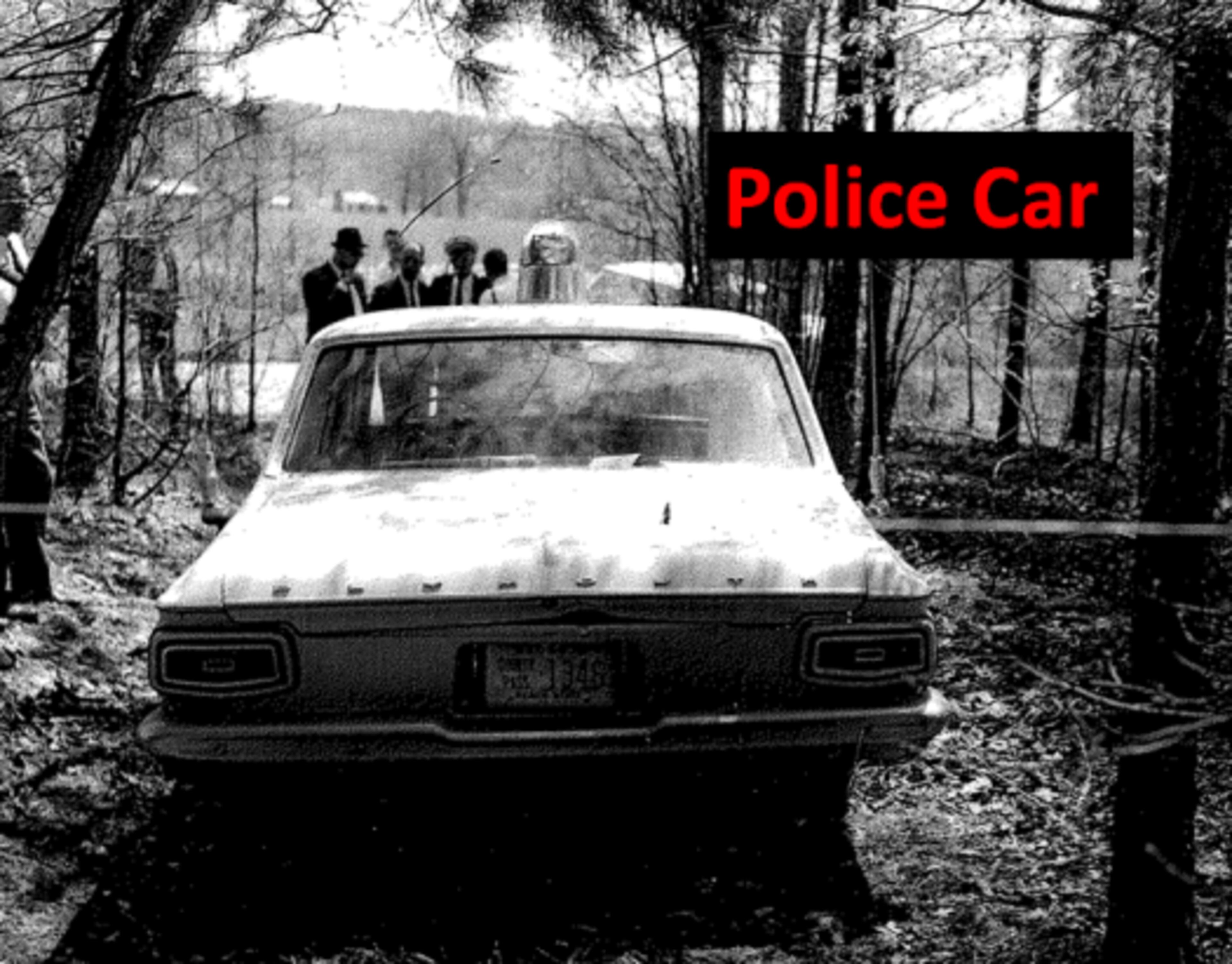 Officers Everett, Gravitt and Davis drove down the dirt road and came across three men gathered around two cars parked in the woods. One had been stolen from Atlanta. (PHOTOS COURTESY GWINNETT COUNTY POLICE DEPARTMENT)