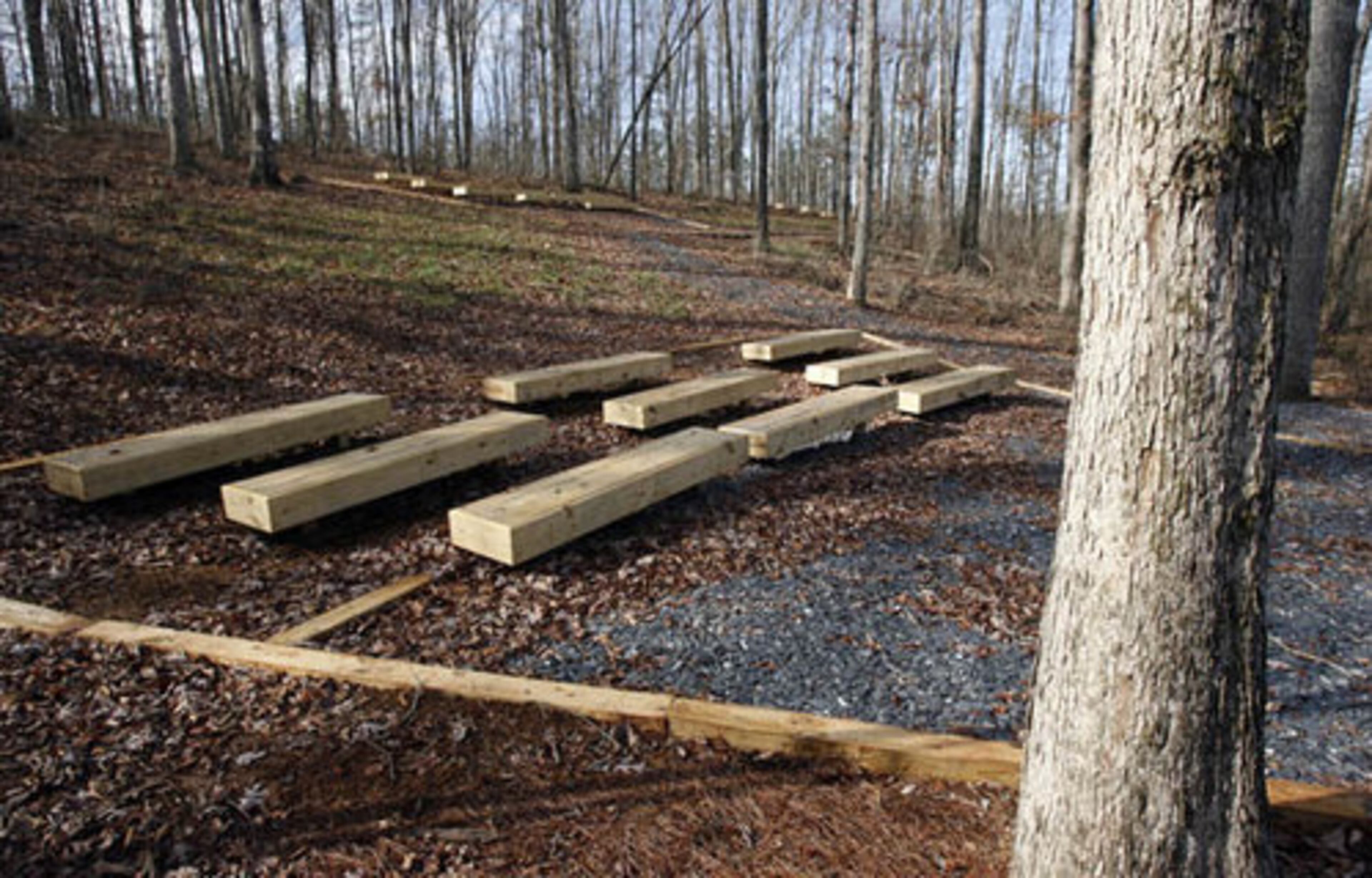 The school has three outdoor classrooms.