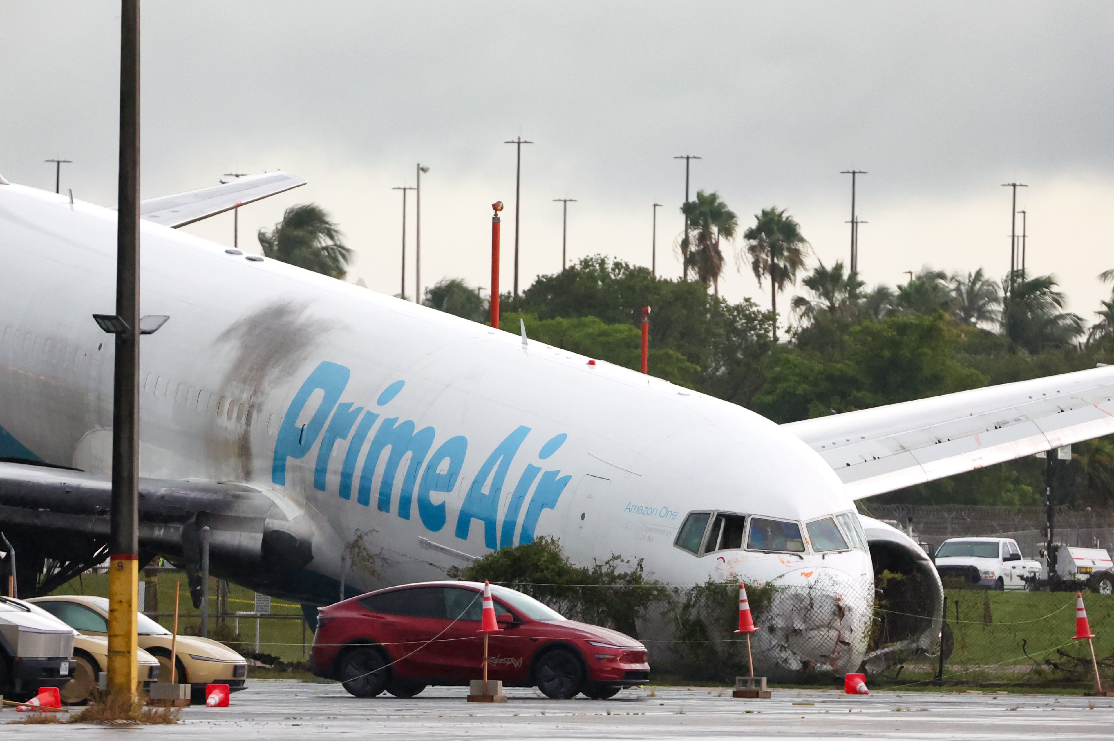 APTOPIX Amazon Plane Overruns Runway