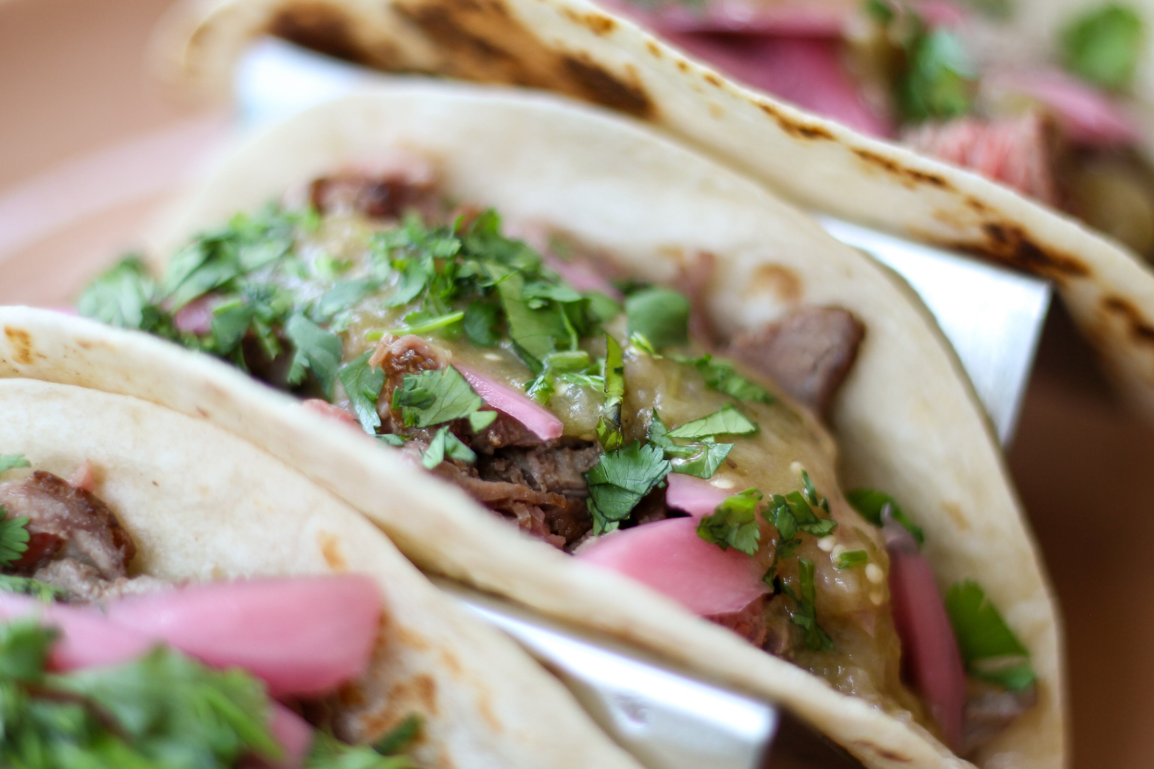 Tacos from Uno Mas Taqueria, which recently opened in Buckhead. (Courtesy of Uno Mas Taqueria)