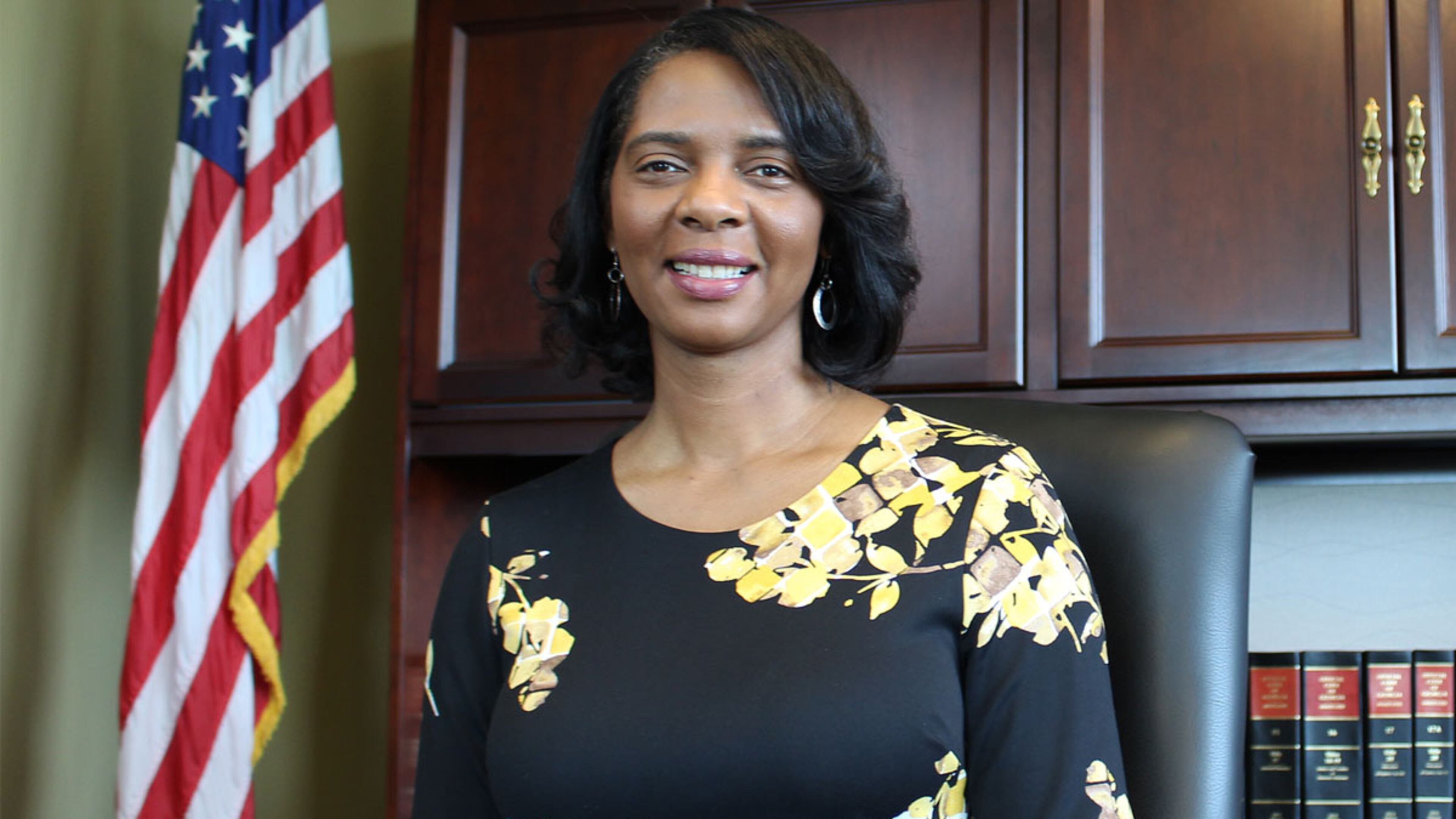 Cobb County District Attorney Joyette Holmes announces a partnership with Kennesaw State University to offer counseling services for victims of property crimes.