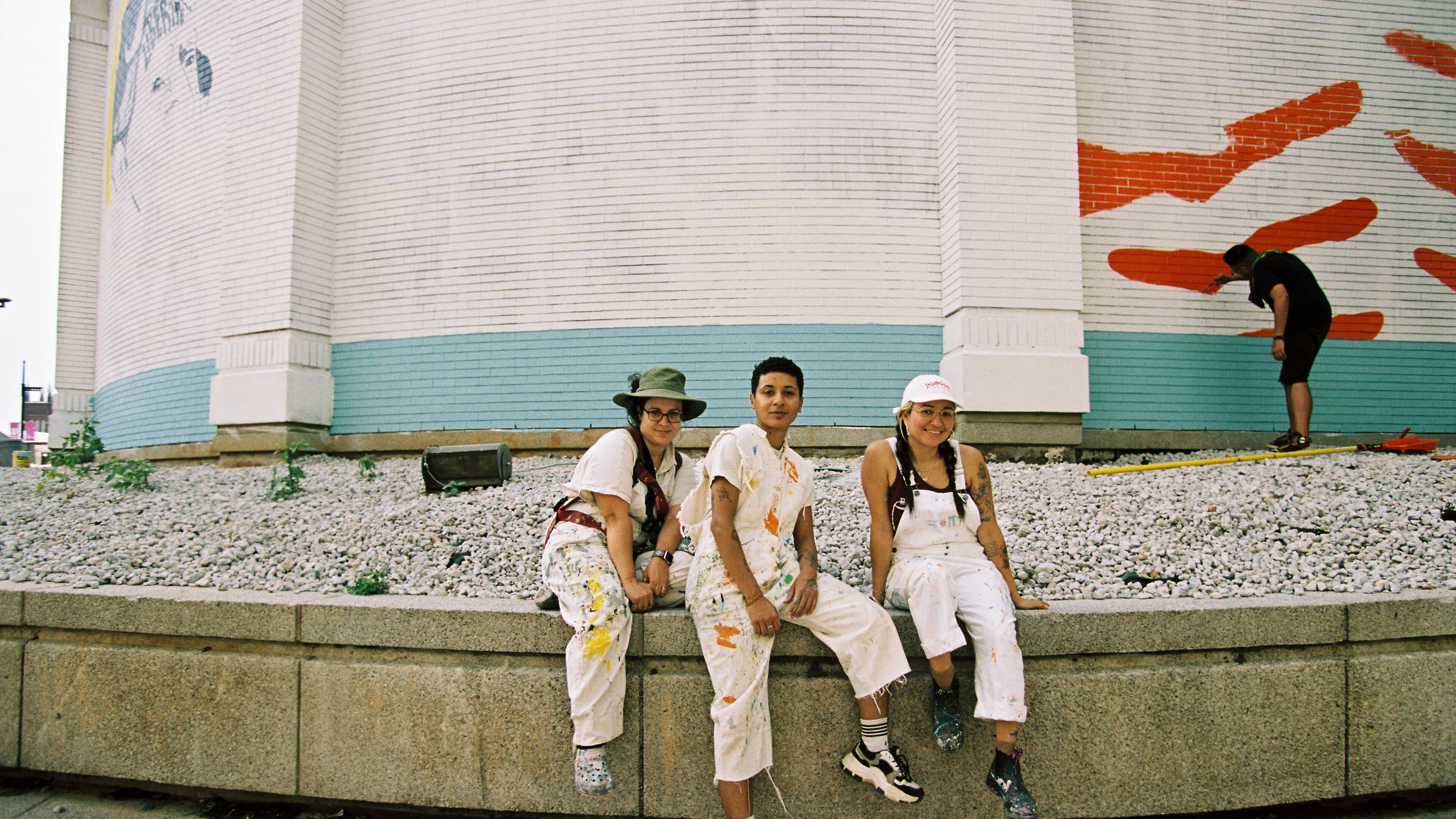 Living Walls is currently led by Angela Bortone, project manager (left), Tatiana Bell, creative director (middle) and Monica Campana, co-founder (right). The Atlanta nonprofit marries art with activism and will celebrate its 15th birthday Saturday.
