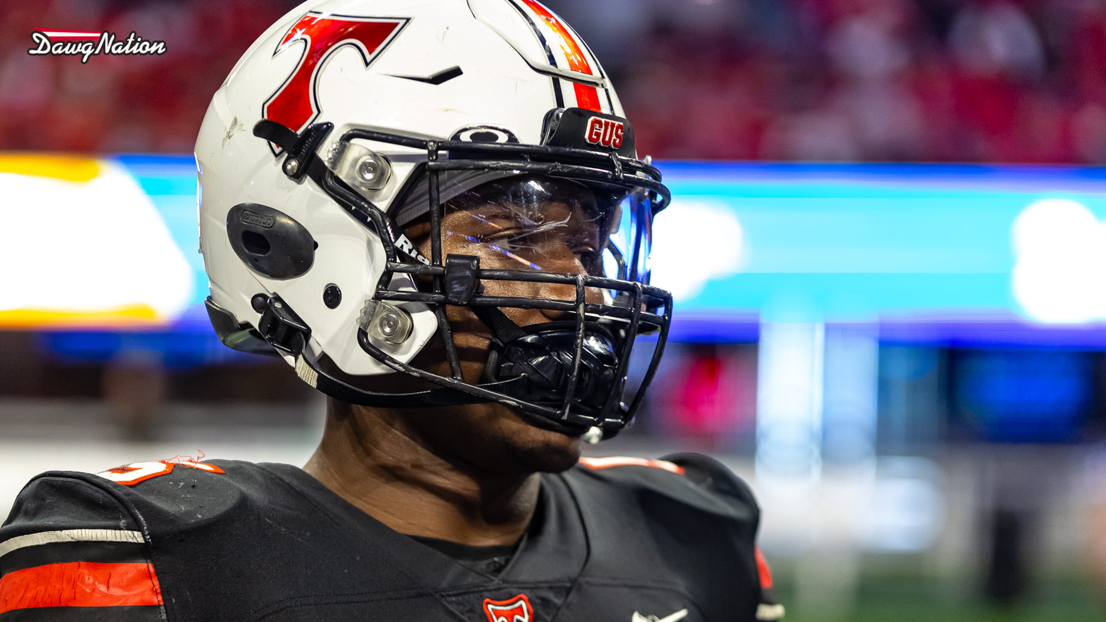 North Oconee's Khamari Brooks photographed at the 2024 GHSA state championship.