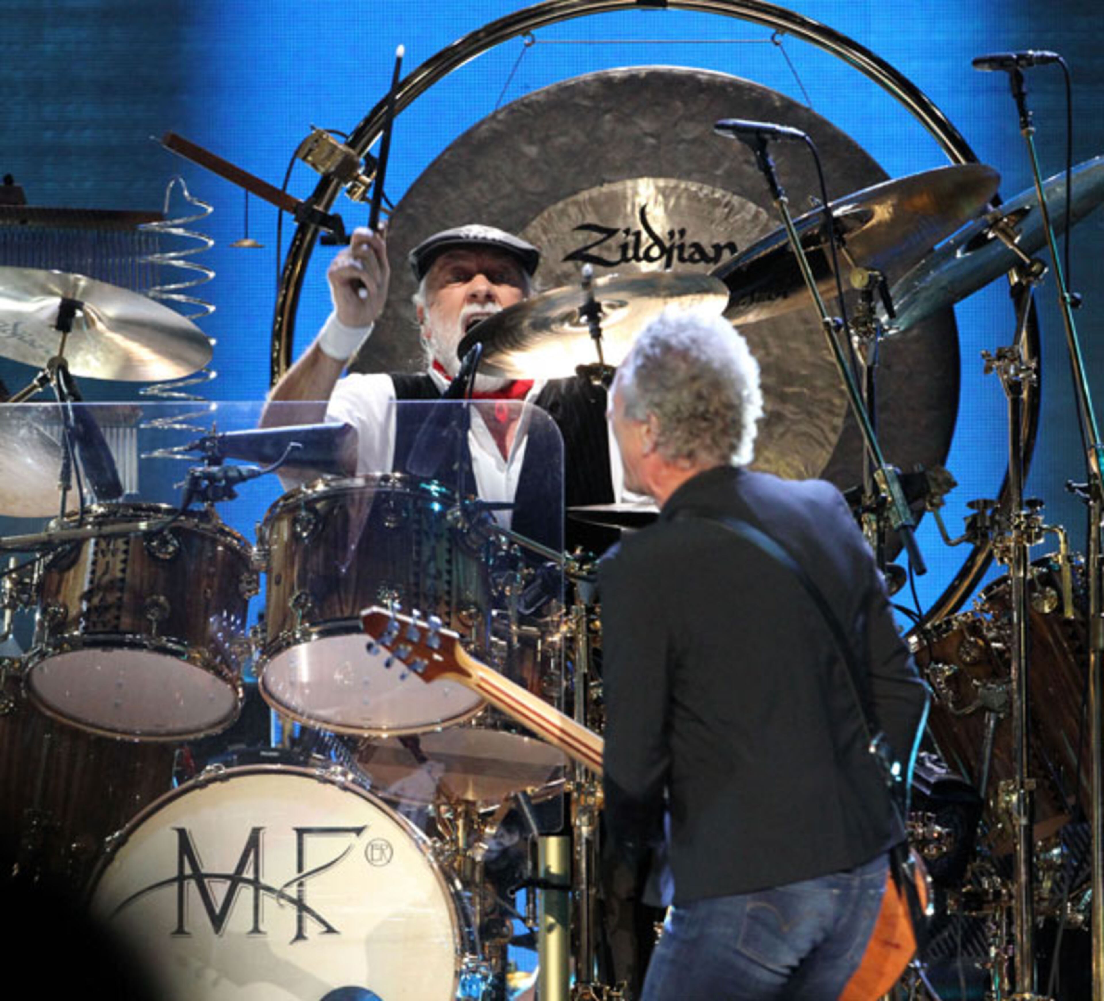 Drummer Mick Fleetwood performs during Fleetwood Mac's On With the Show tour stop at a sold-out Philips Arena in Atlanta Wednesday, Dec. 17, 2014. Robb D. Cohen/RobbsPhotos.com