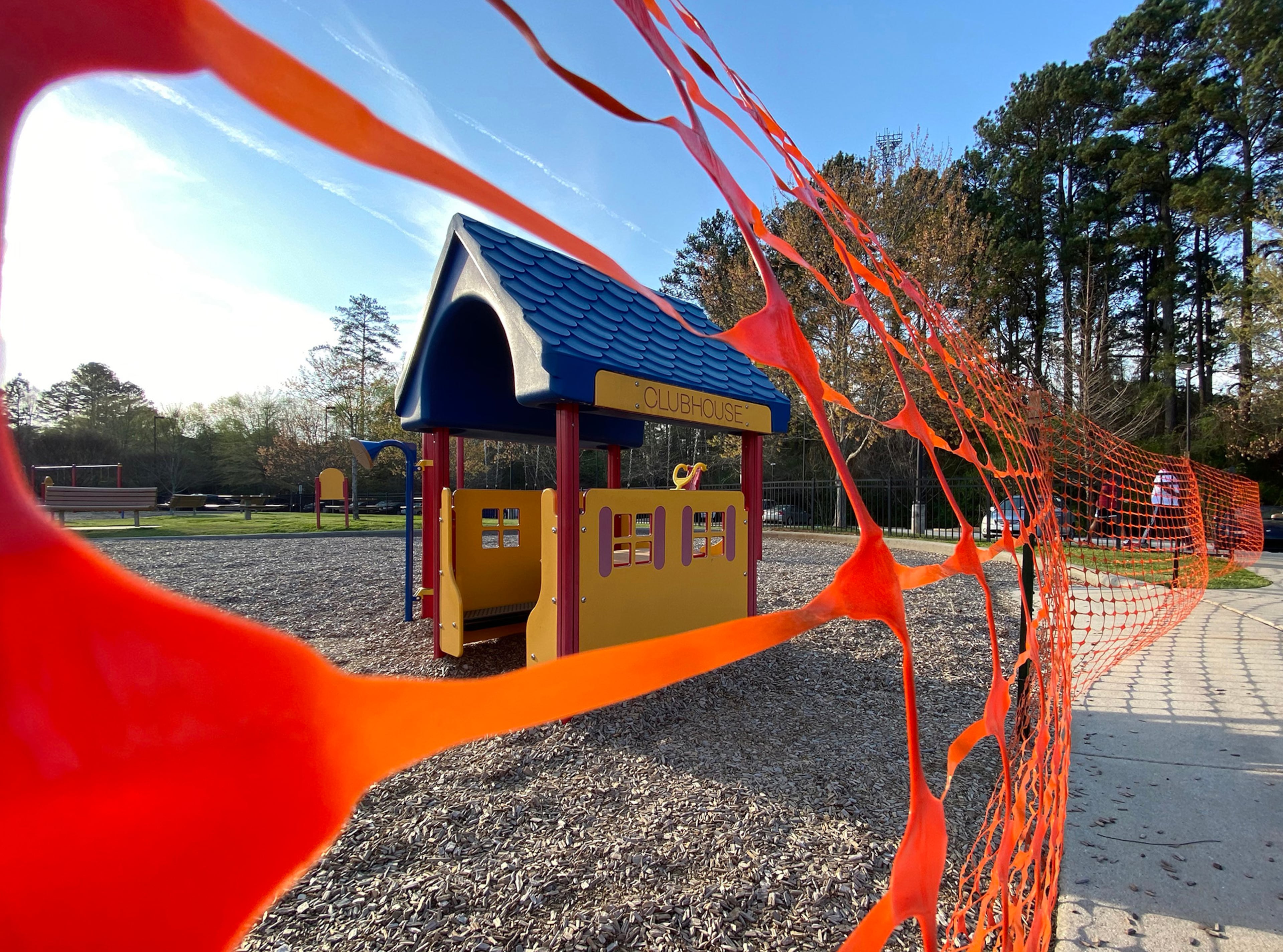 March 27, 2020 Lawrenceville - Closed playground at Alexander Park on Friday evening, March 27, 2020. Gwinnett County and its 16 cities have issued a stay-at-home order for residents that goes into effect at 12:01 a.m. Saturday. (Hyosub Shin / Hyosub.Shin@ajc.com)