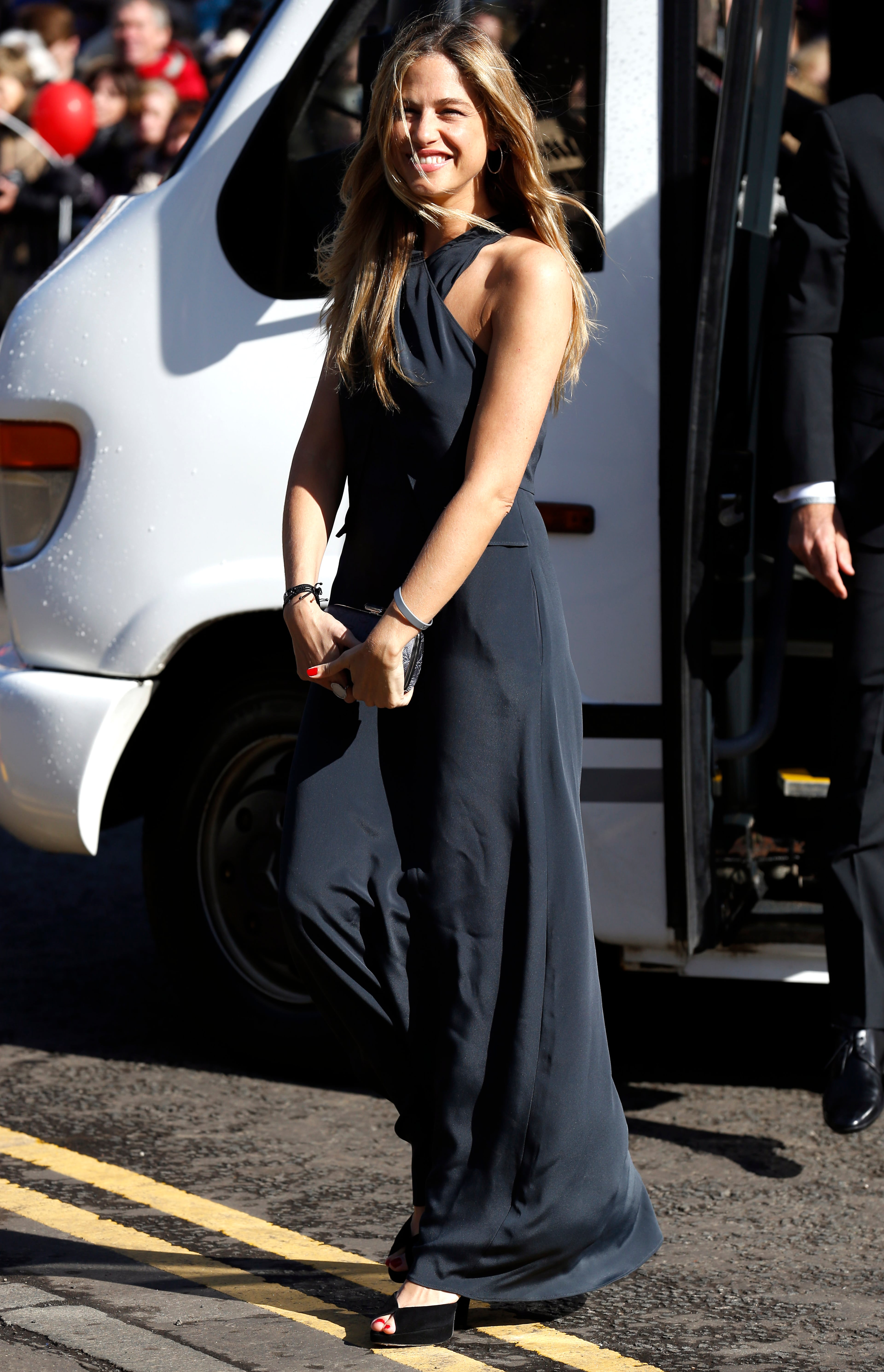 DUNBLANE, UNITED KINGDOM - APRIL 11: Martina Klein arrives at Dunblane Cathedral for the wedding of Andy Murray and Kim Sears on April 11, 2015 in Dunblane, Scotland. (Photo by Alex Huckle/Getty Images)