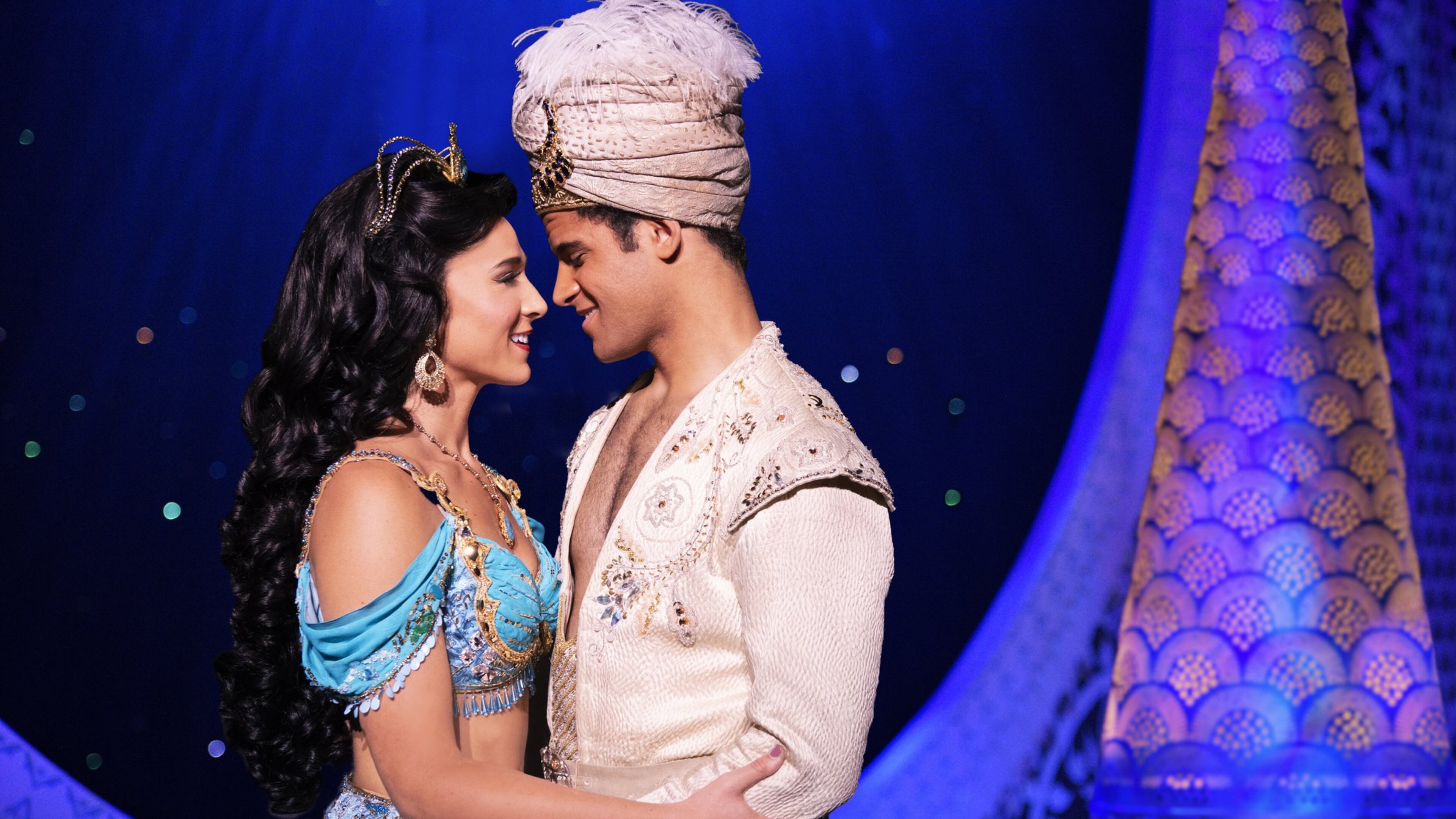 Lissa deGuzman (Jasmine) and Clinton Greenspan (Aladdin) star in the Aladdin North American Tour, coming to the Fox Theatre Sept. 12-23. Photo by Deen van Meer.