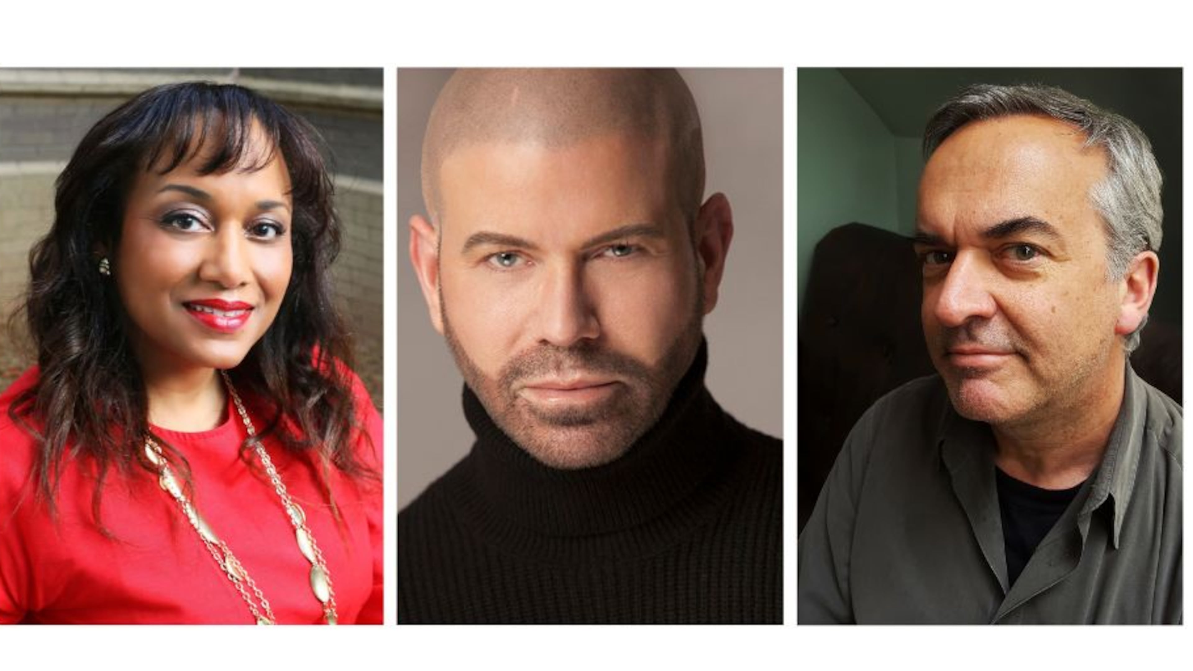 Georgia Author of the Year Award winners include Vanessa Riley (from left), Robert Gwaltney and Andy Plattner.