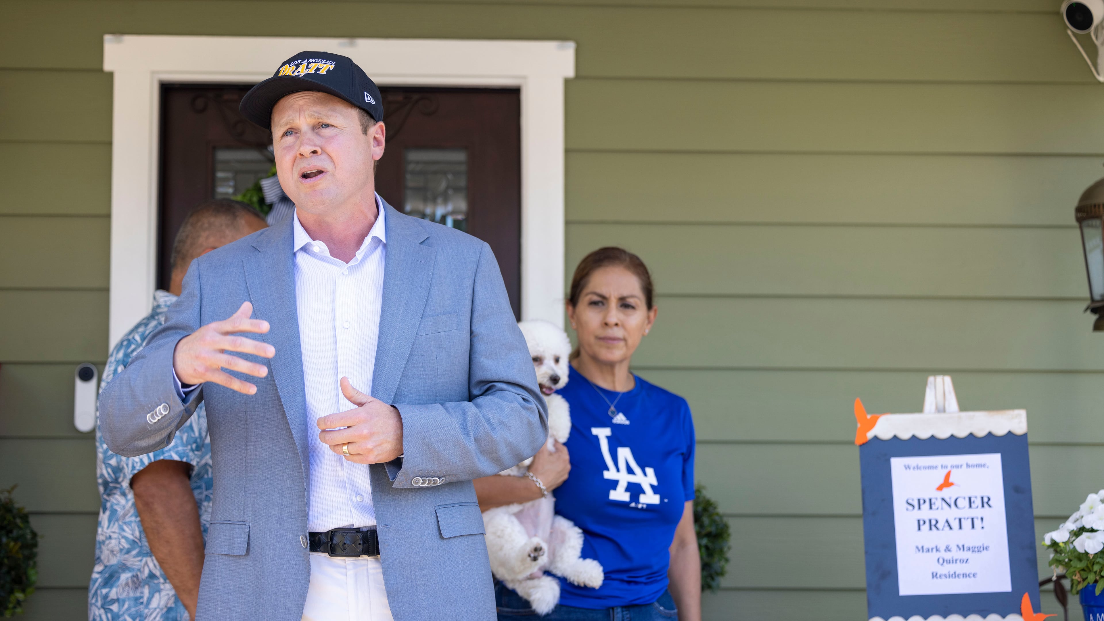 Los Angeles mayoral candidate Spencer Pratt during a campaign event Sunday, May 31, 2026, in Los Angeles. (AP Photo/Jill Connelly)