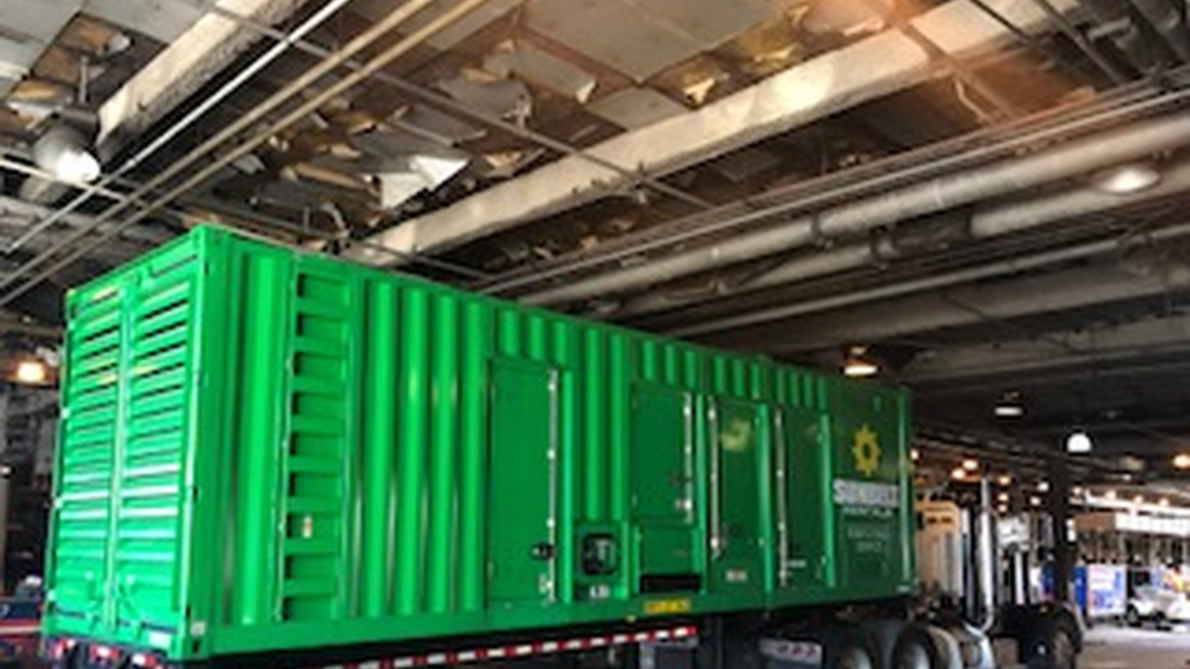 Hartsfield-Jackson developed a plan to install generators similar to this one to get full backup power in the event of an outage like the one that halted flights one day in December 2017. Source: Hartsfield-Jackson