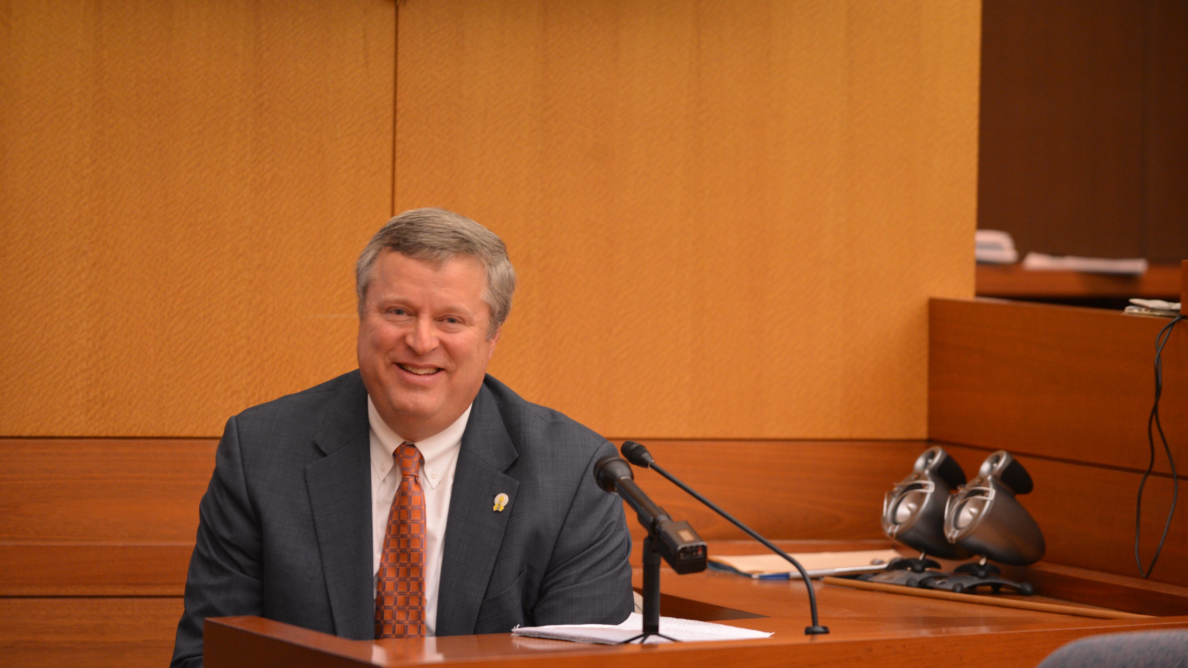 Sen. Don Balfour takes the stand in his own defense on final day of testimony Wednesday, Dec. 18, 2013