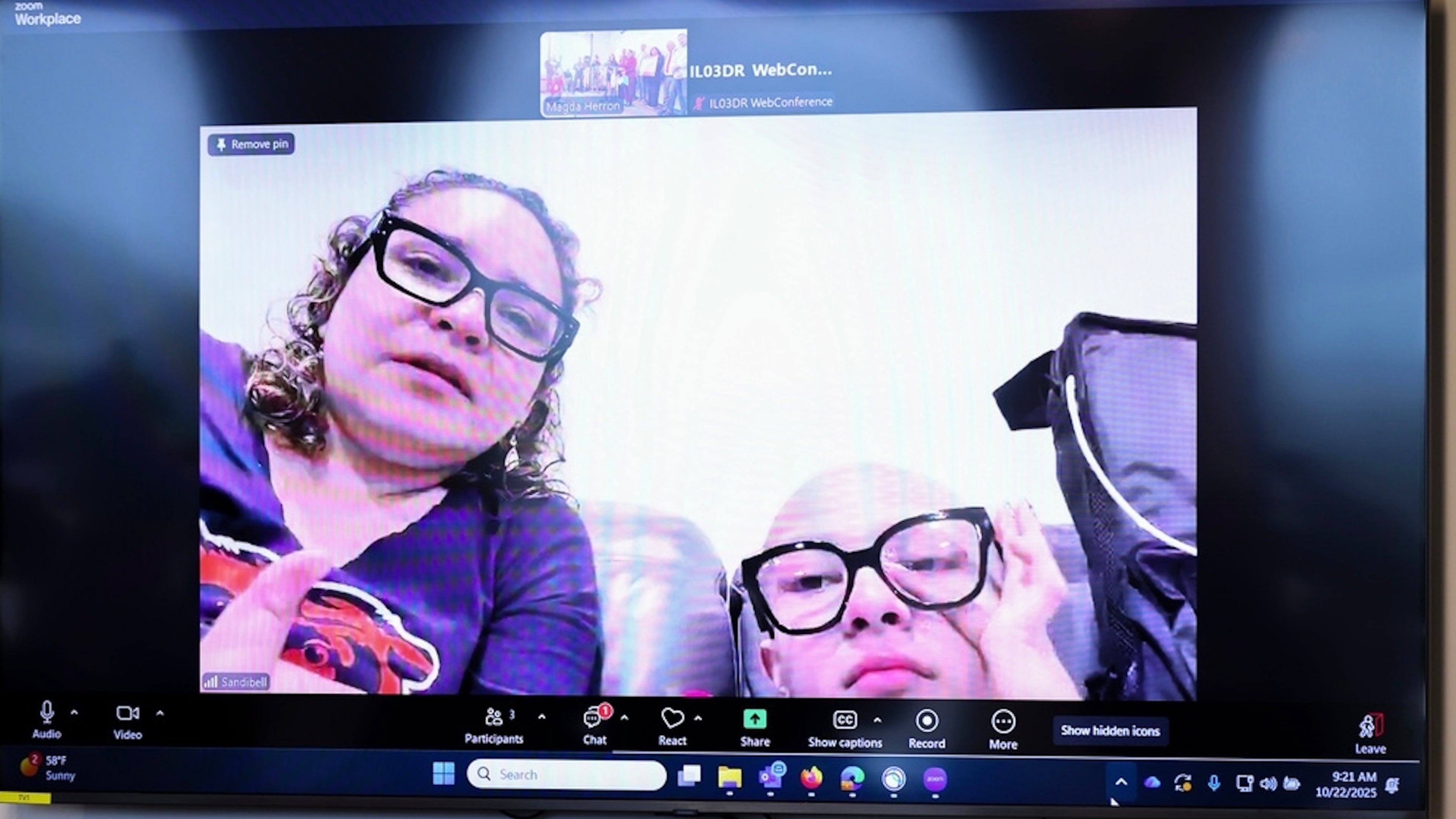 FILE - Sandibell Hidalgo, left, and Ofelia Torres, 16, speak during a news conference calling for the release of Ruben Torres Maldonado on Oct. 22, 2025. (Anthony Vazquez/Chicago Sun-Times via AP, File)