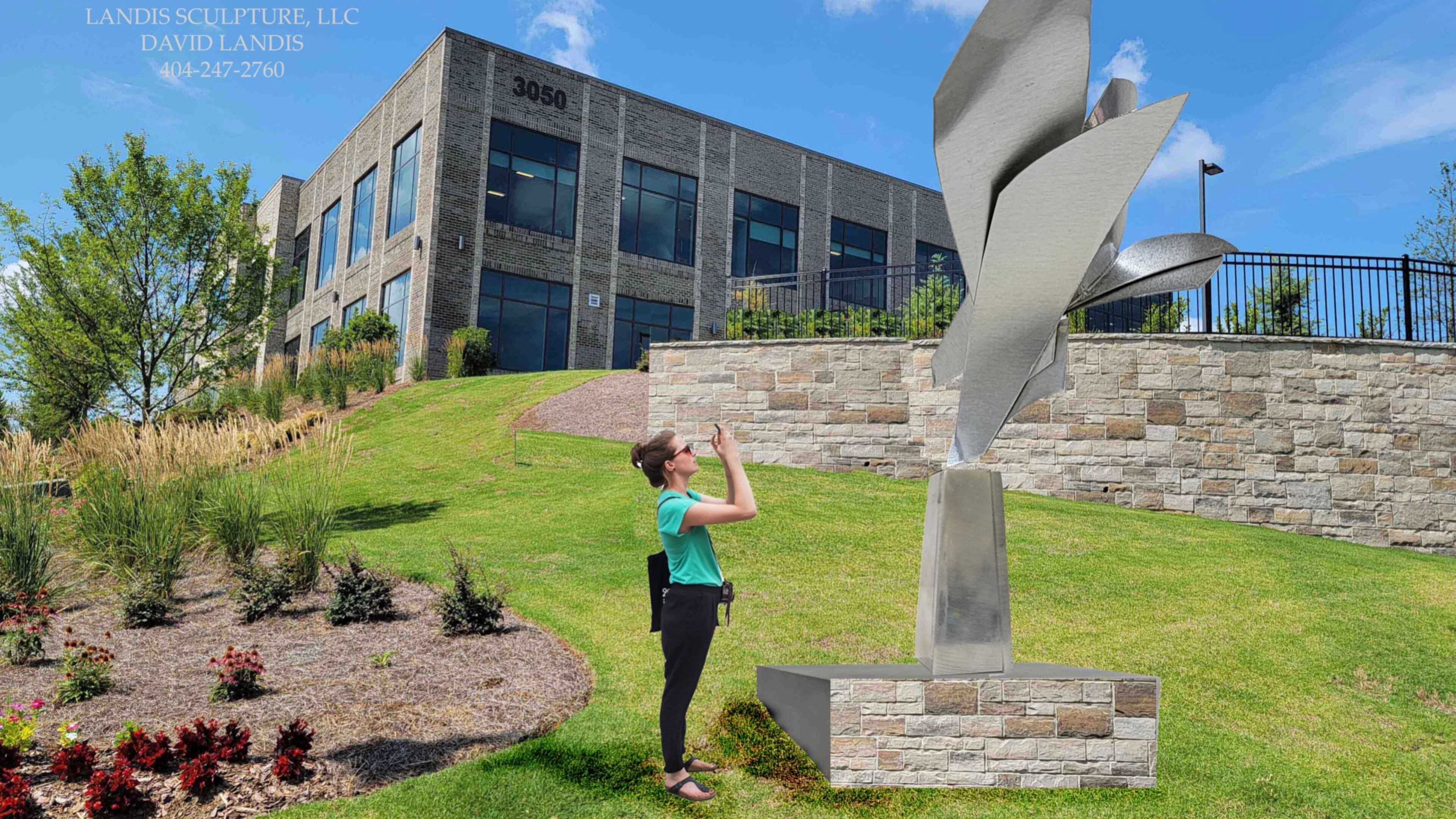 The Alpharetta Public Arts Commission recently approved a plan for an eagle sculpture by David Landis outside Evans General Contractors. COURTESY CITY OF ALPHARETTA