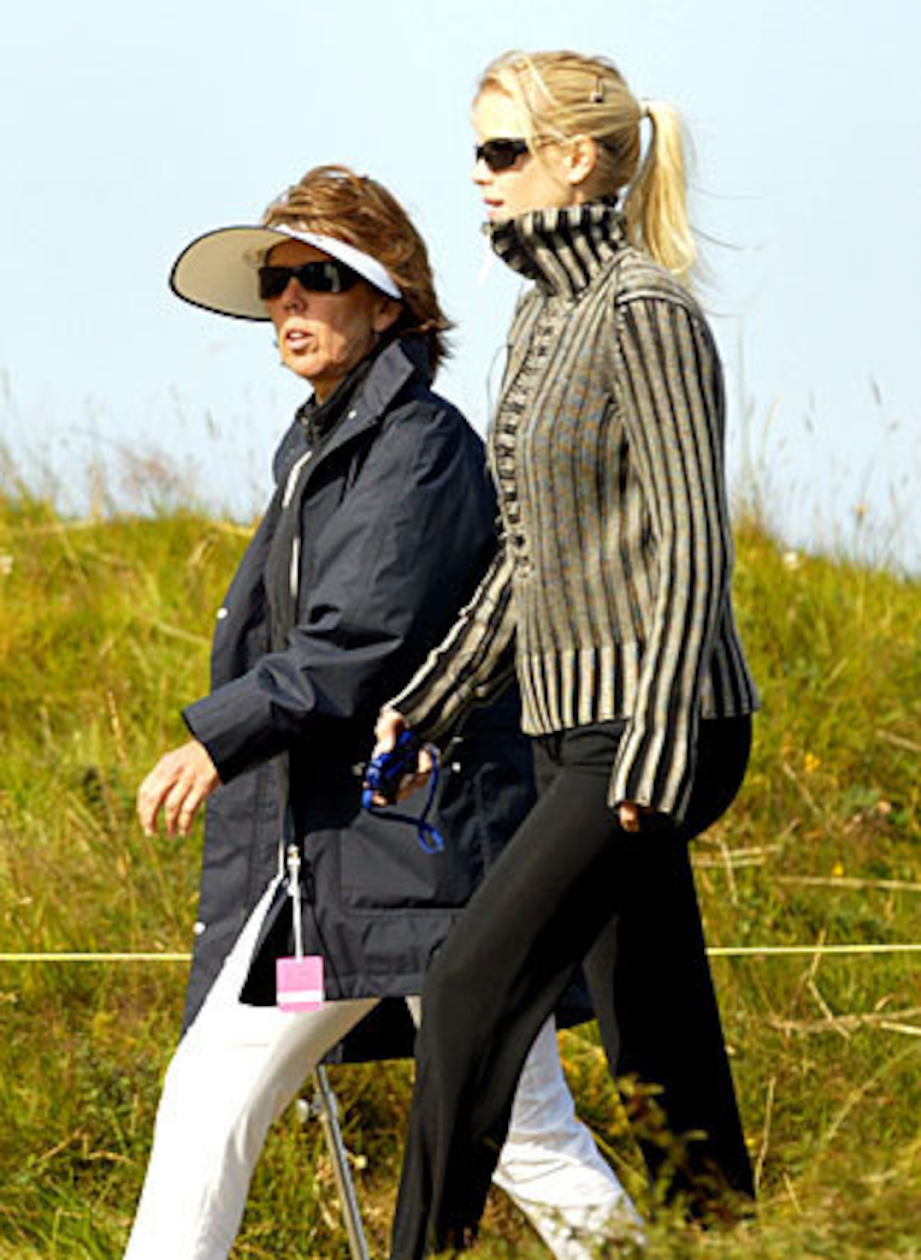 Elin Woods at the 2004 British Open at Royal Troon golf course in Troon, Scotland.