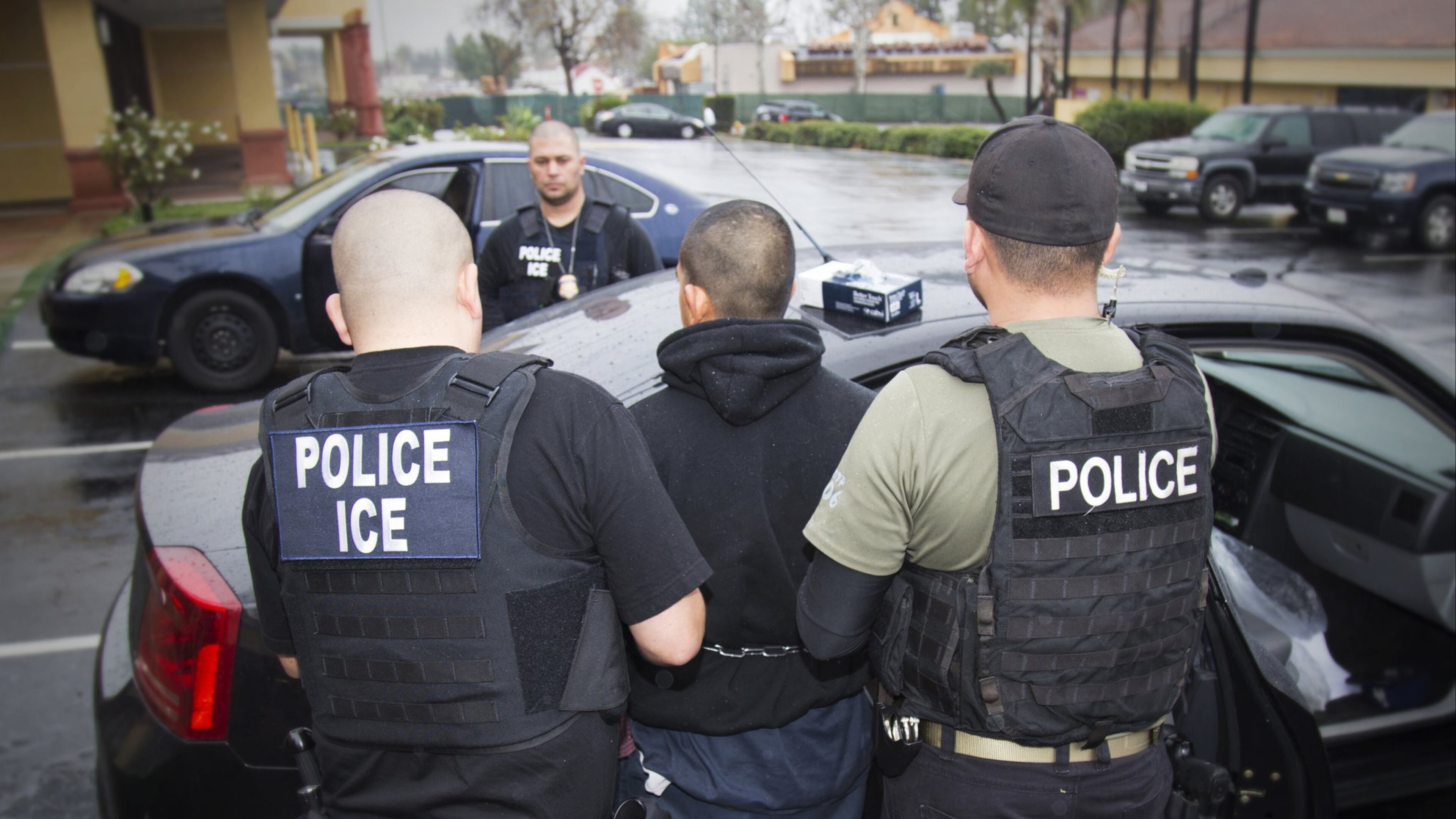 Feb. 7, 2017: More than 680 people were arrested last week during a targeted enforcement operation conducted by U.S. Immigration and Customs Enforcement. (Charles Reed/U.S. Immigration and Customs Enforcement via AP)