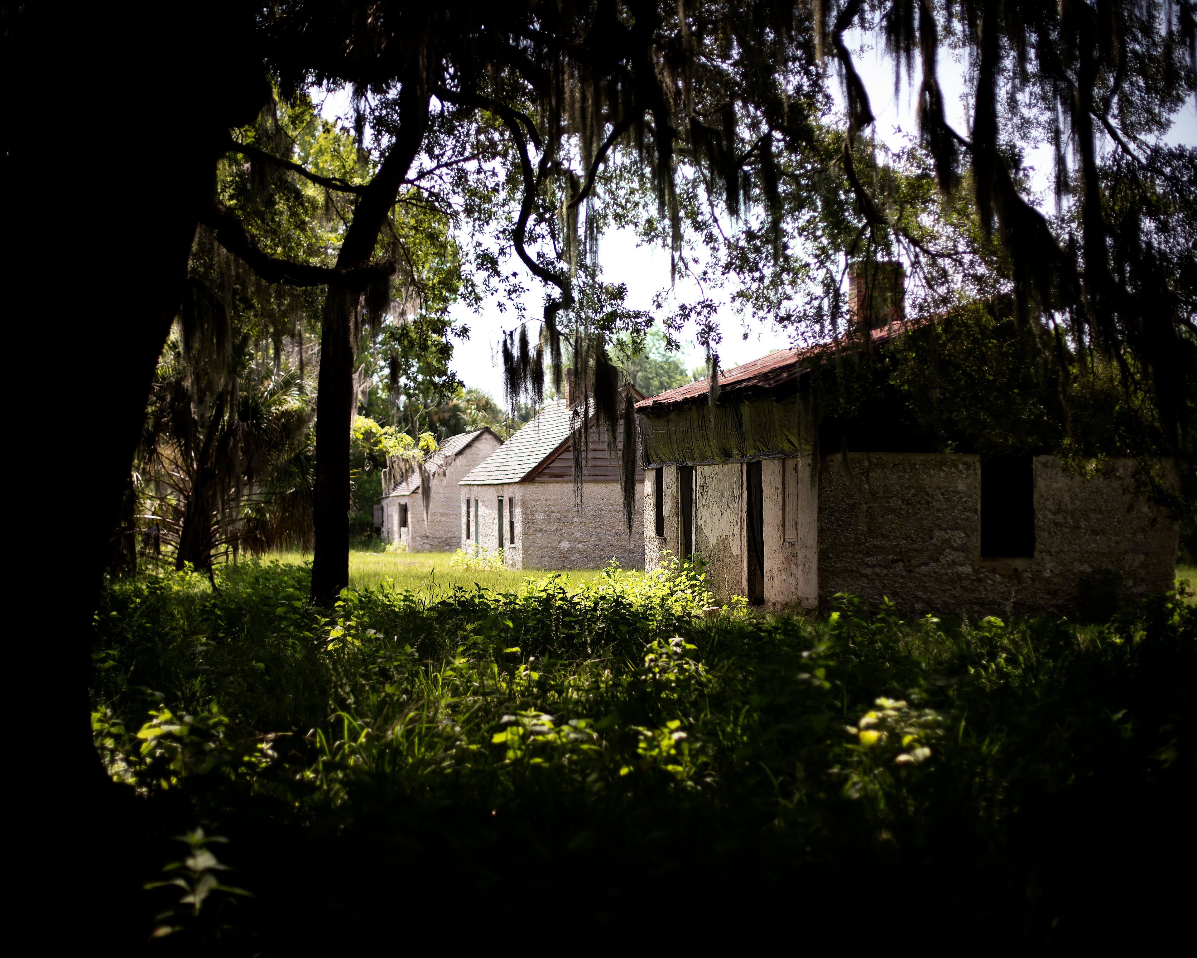 For the past 10 years the three Ossabaw tabbies have undergone restoration. The cabins have remained intact since the early nineteenth century and are also the only remaining evidence of the plantation they once served. (AJC Photo/Stephen B. Morton)