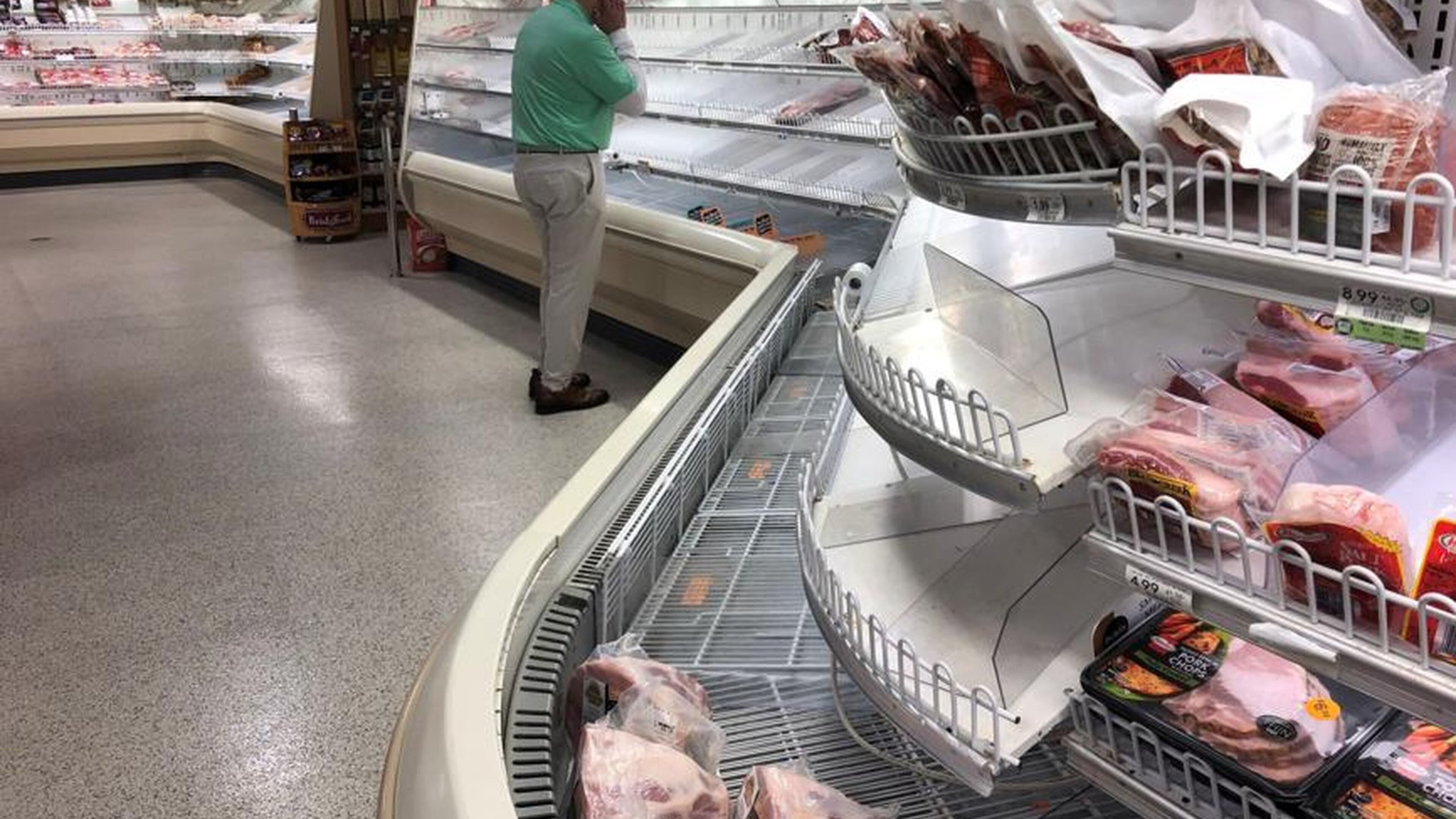 Grocery shoppers experienced a shortage of fresh meats when the coronavirus hit Georgia, as buyers snapped up extra food to store in freezers. Georgia’s chicken producers still have plenty of meat in the pipeline, but the supply chain is taking time to catch up. Christopher Quinn, cquinn@ajc.com