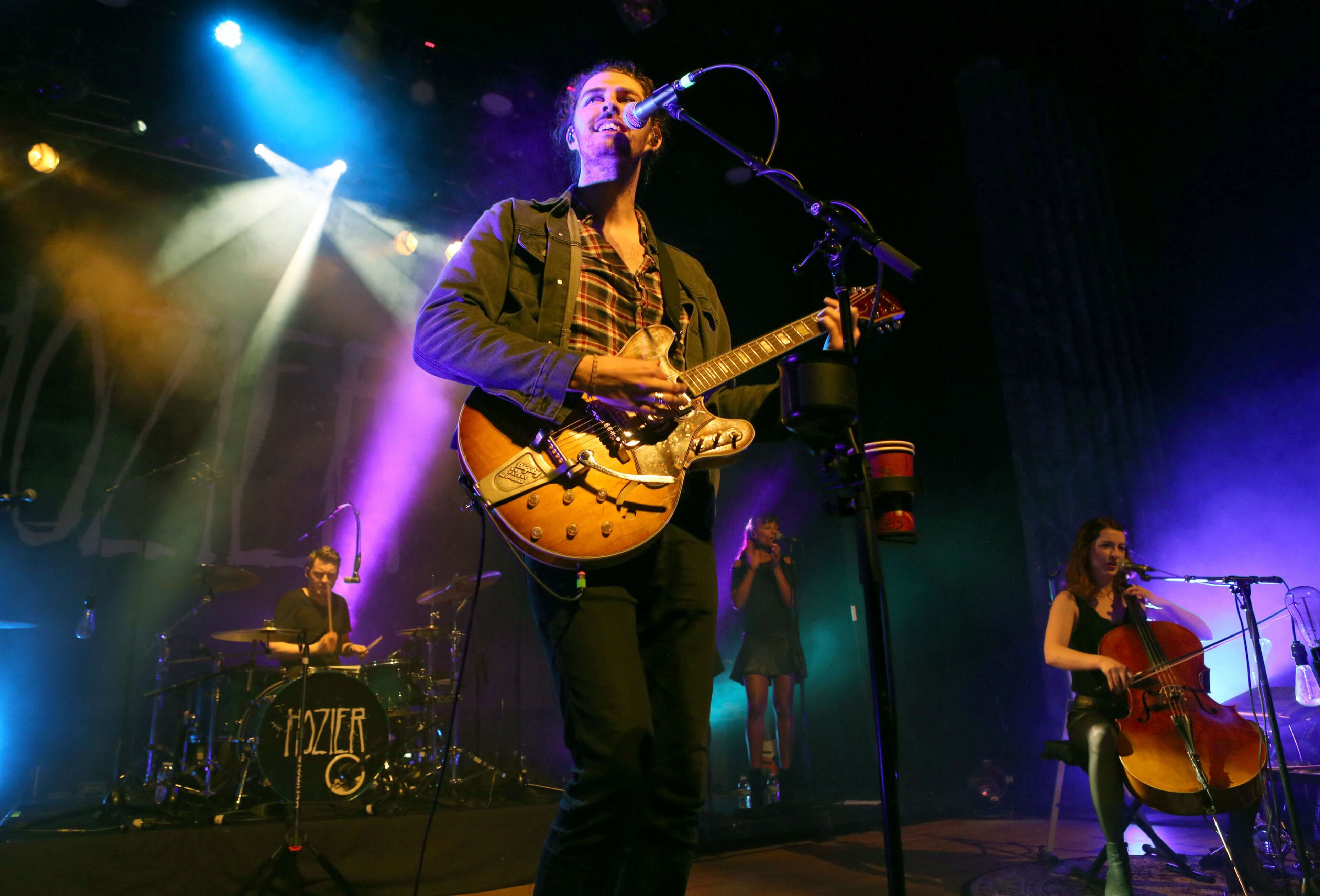 Irish singer-songwriter Andrew Hozier-Byrne, best known as Hozier, played to a sold-out crowd at Variety Playhouse in Atlanta Tuesday, March 10, 2015. The show was a make-up concert from a postponed October 2014 show. He is set to play another Atlanta show at The Tabernacle this week. Robb D. Cohen/RobbsPhotos.com