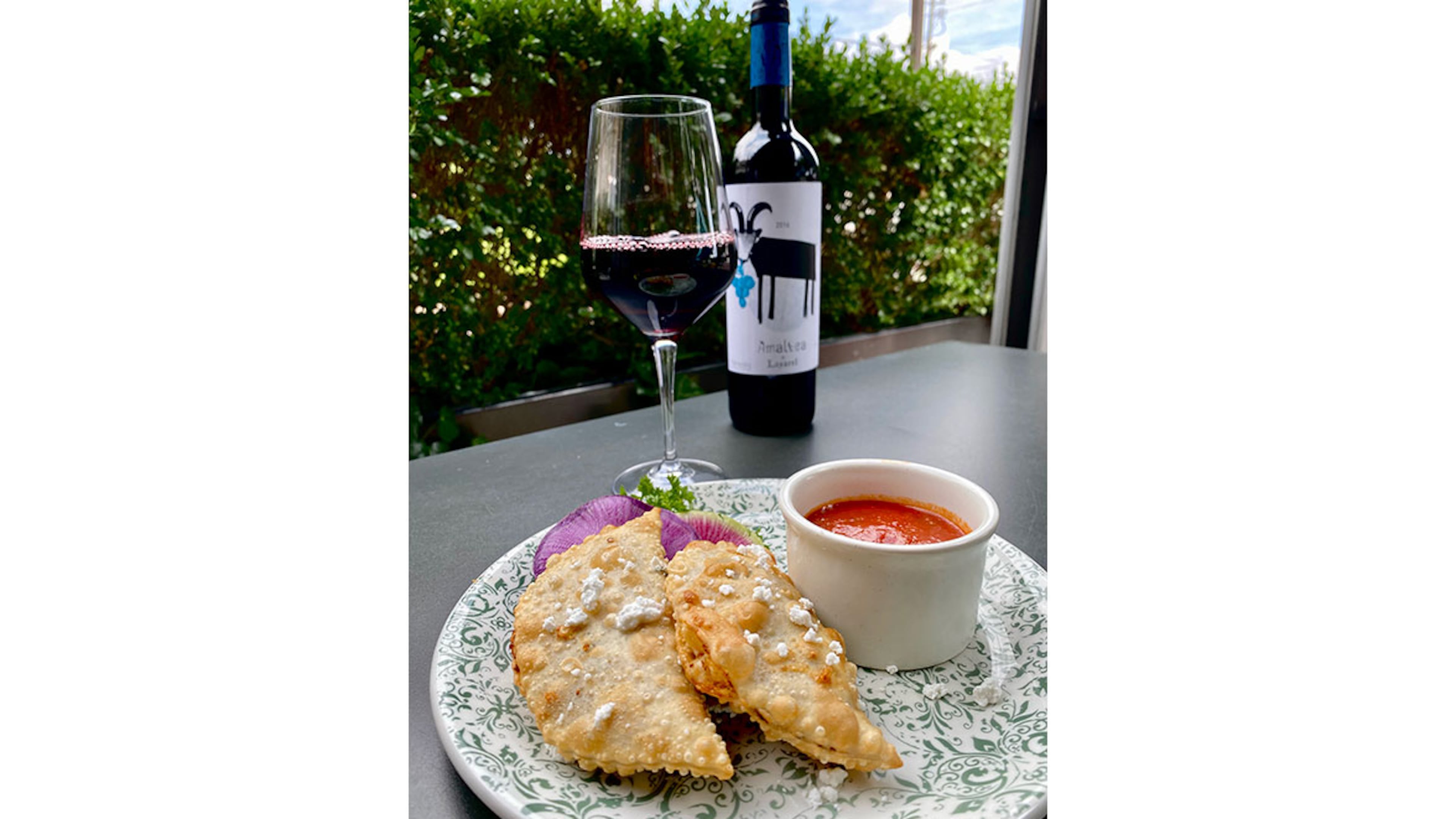 Botica blends Mediterranean flavors in its eggplant empanadas. Courtesy of Botica
