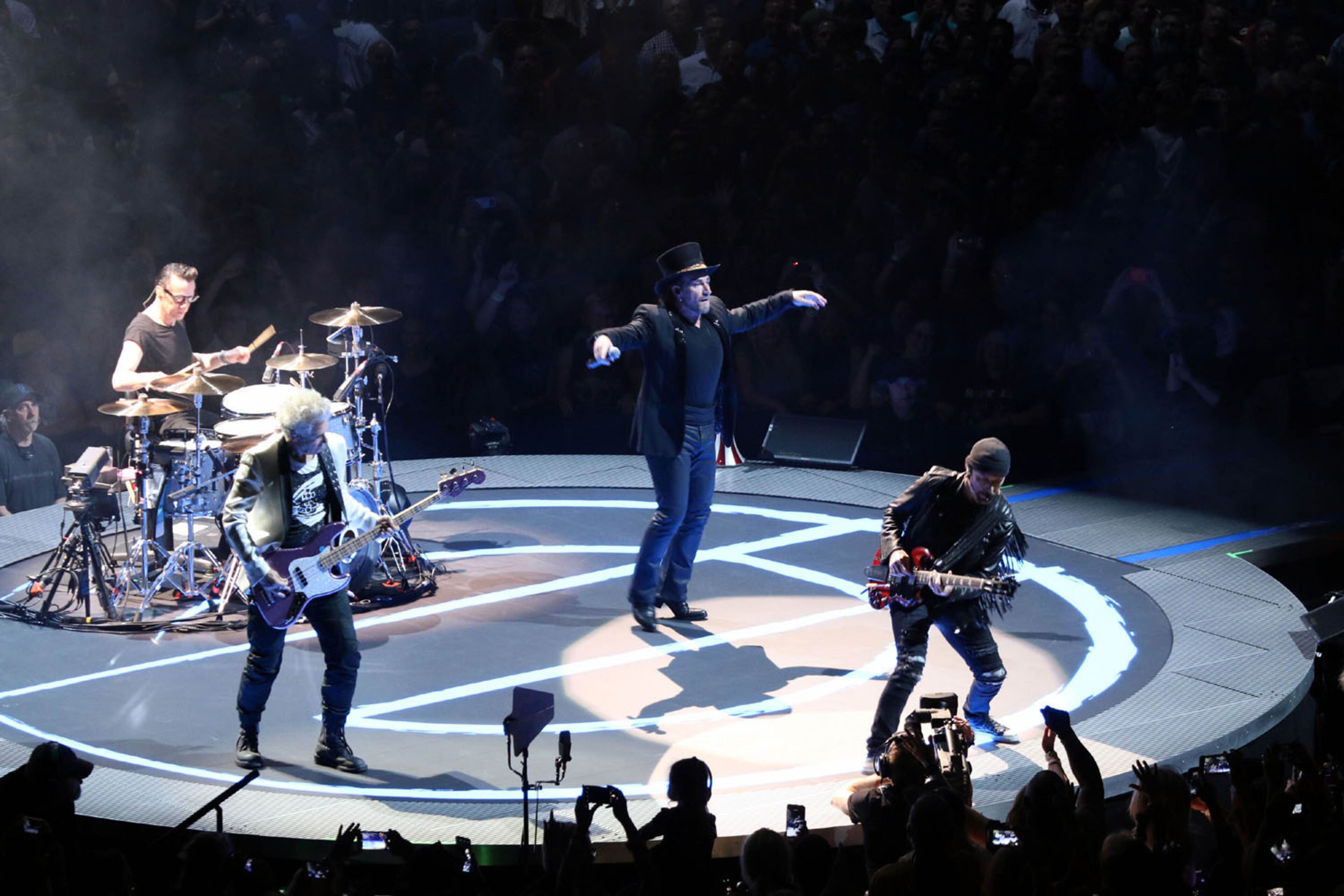 -- U2 performs "The Blackout."U2 rocked the sold out Infinite Energy Arena on their Experience+Innocence Tour 2018, on Monday, May 28, 2018. Robb D. Cohen / www.RobbsPhotos.com
