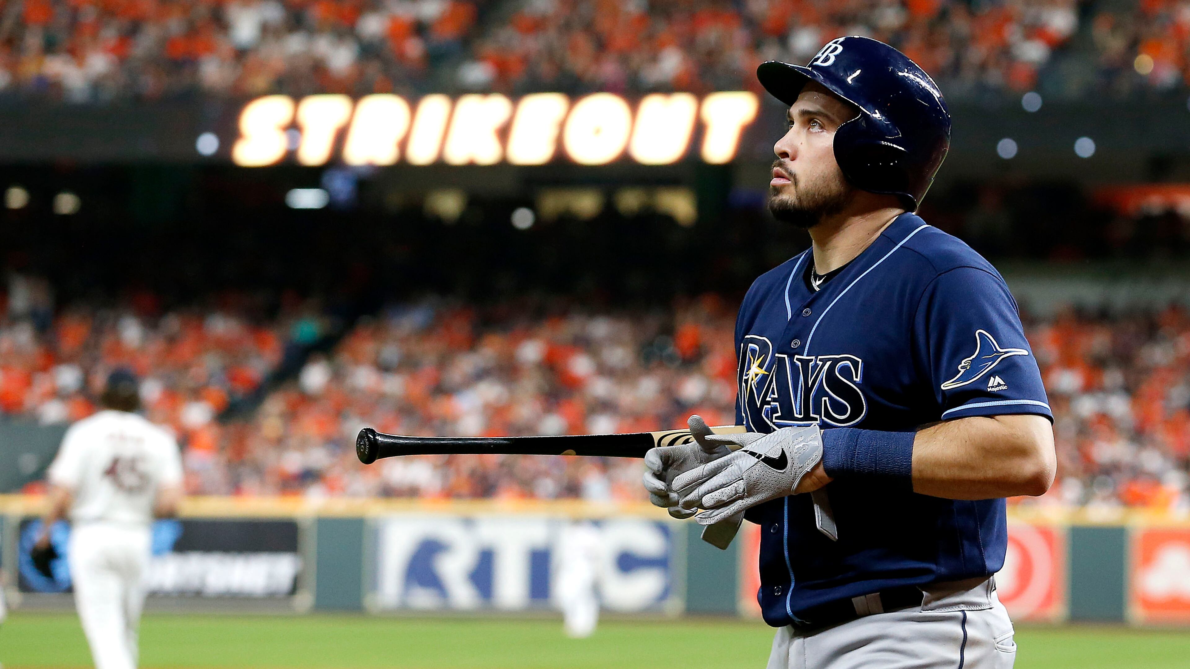 Catcher Travis d'Arnaud spent the majority of 2019 with the Tampa Bay Rays.