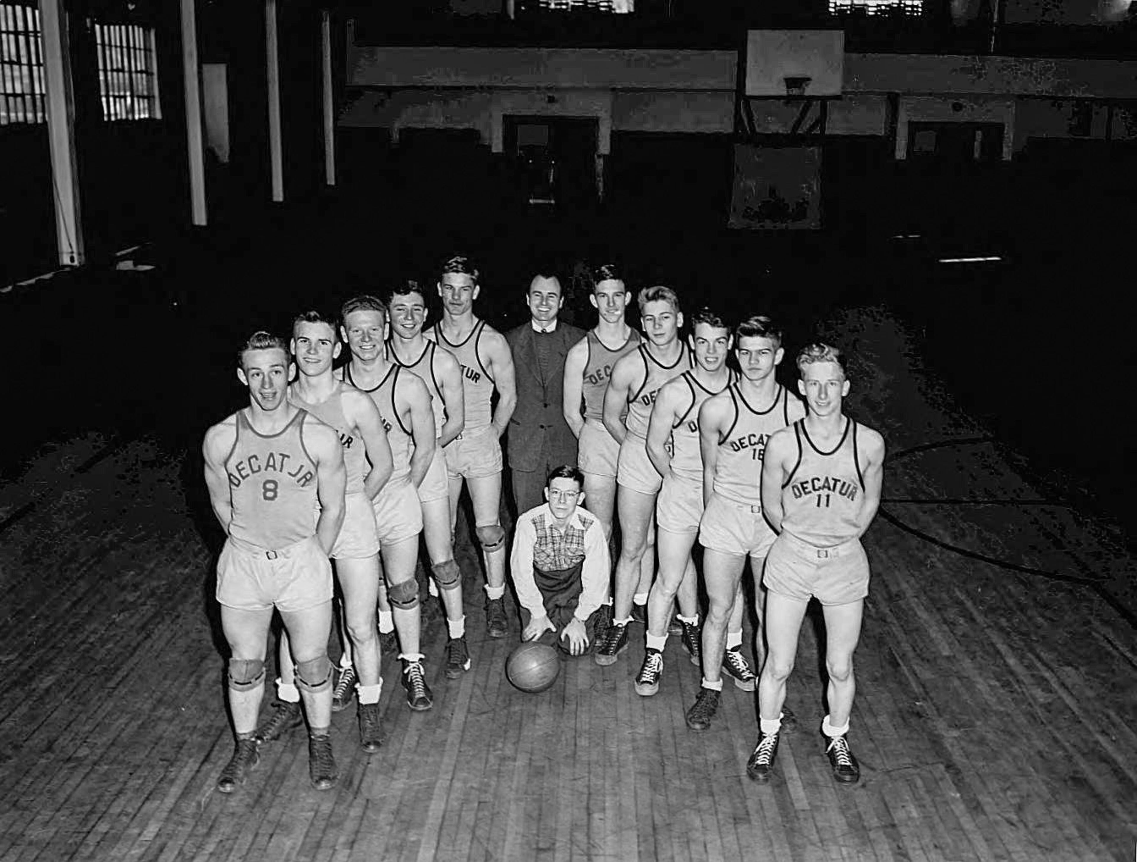 Decatur High School Basketball Team sometime in the 1940s