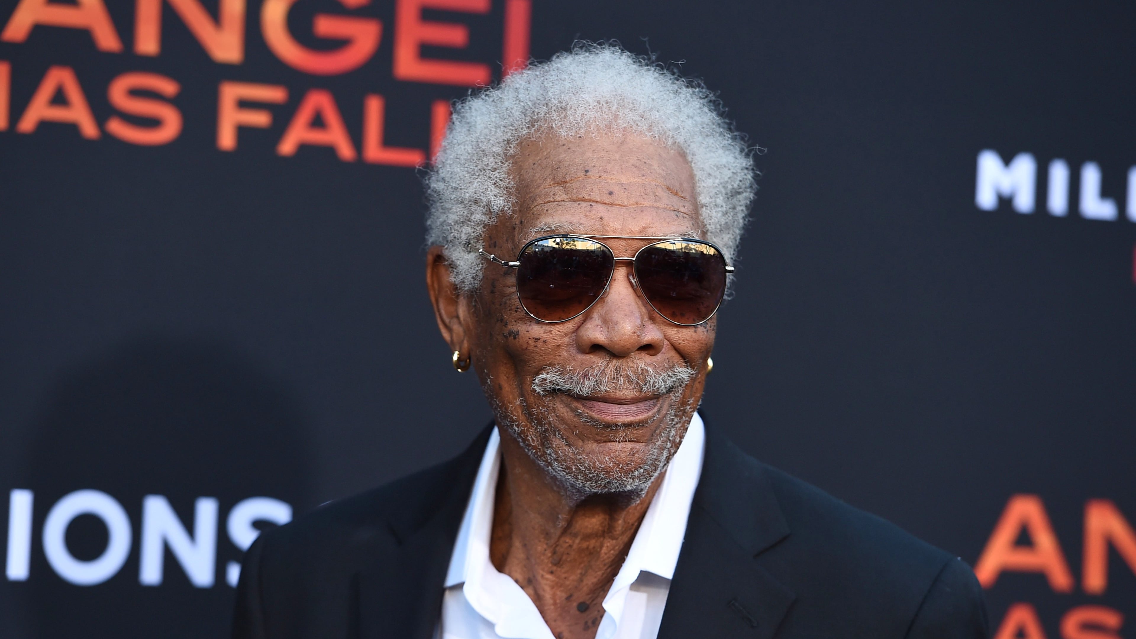 FILE - Morgan Freeman appears at the Los Angeles premiere of "Angel Has Fallen" on Aug. 20, 2019. (Photo by Jordan Strauss/Invision/AP, File)
