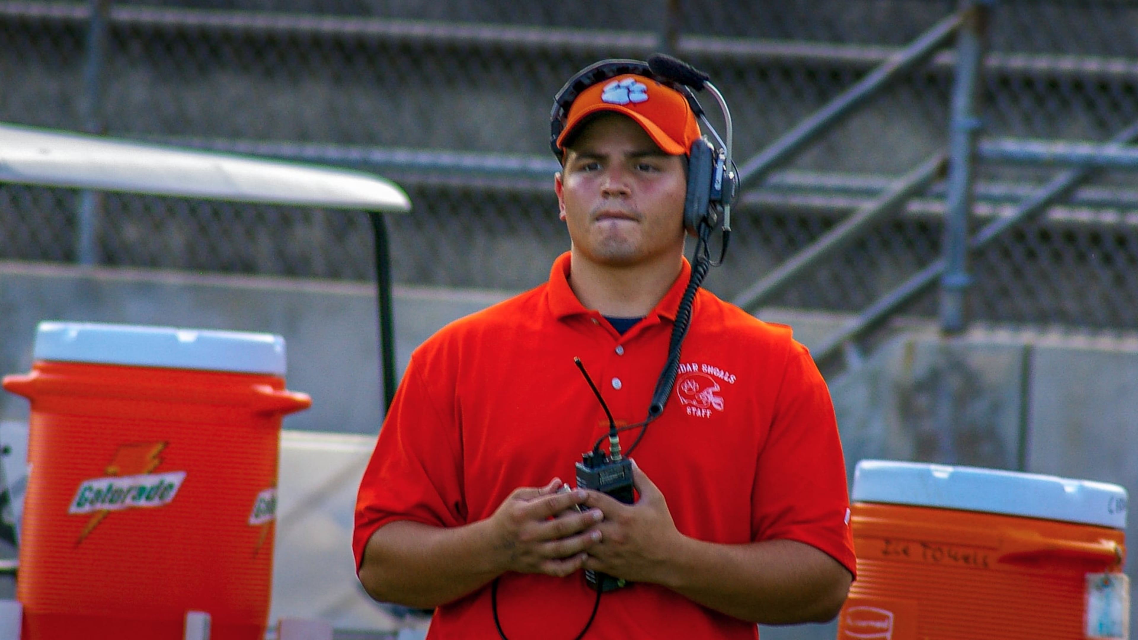 Mike Macdonald grew up in Roswell and began his coaching career at Cedar Shoals in Athens. On Sunday, he will lead Seattle against New England in the 2026 Super Bowl. (Courtesy of Cedar Shoals Athletics)