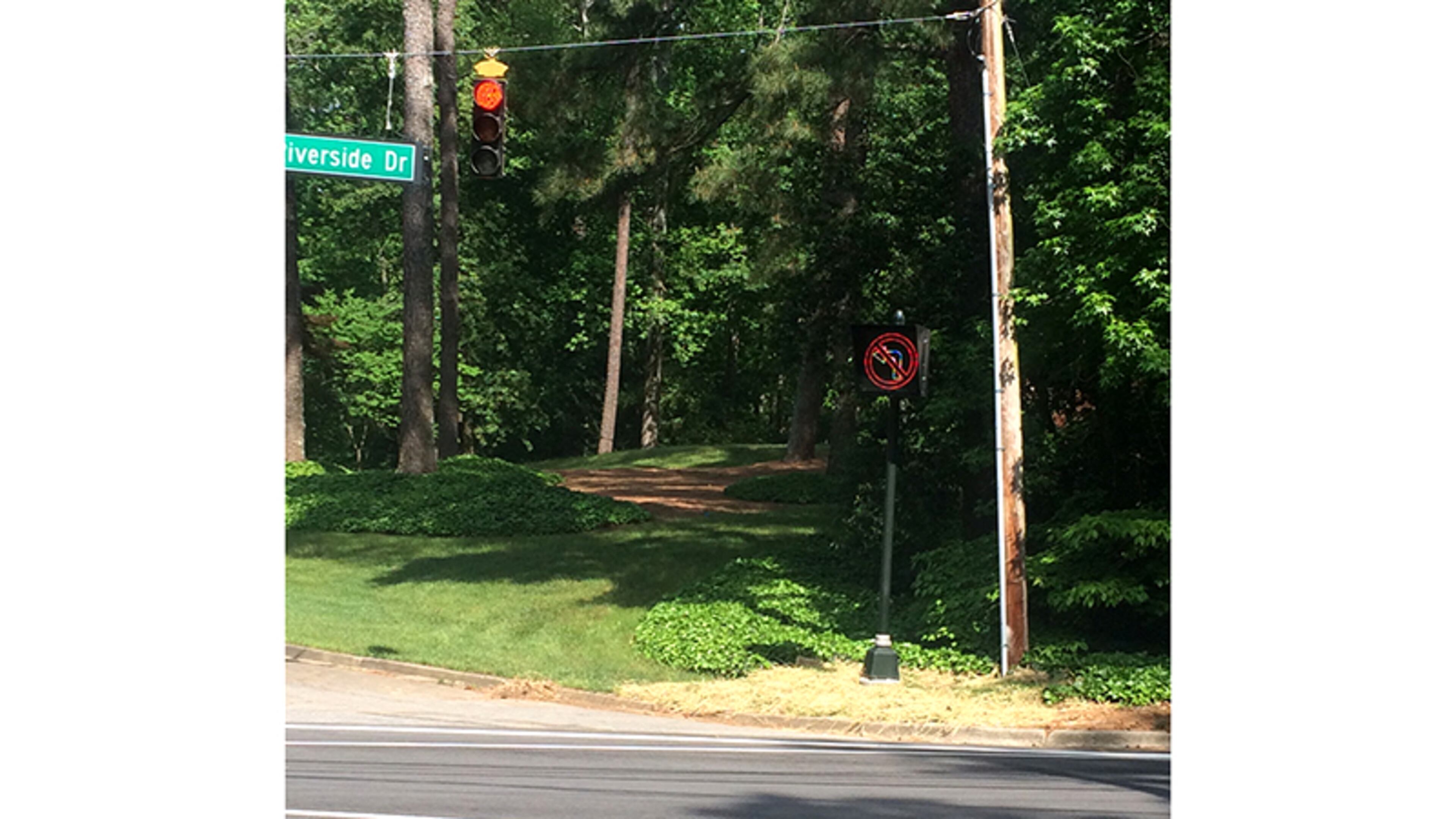 New, digital, turn-restricting signals have been installed at Edgewater and Riverside drives in Sandy Springs. CITY OF SANDY SPRINGS