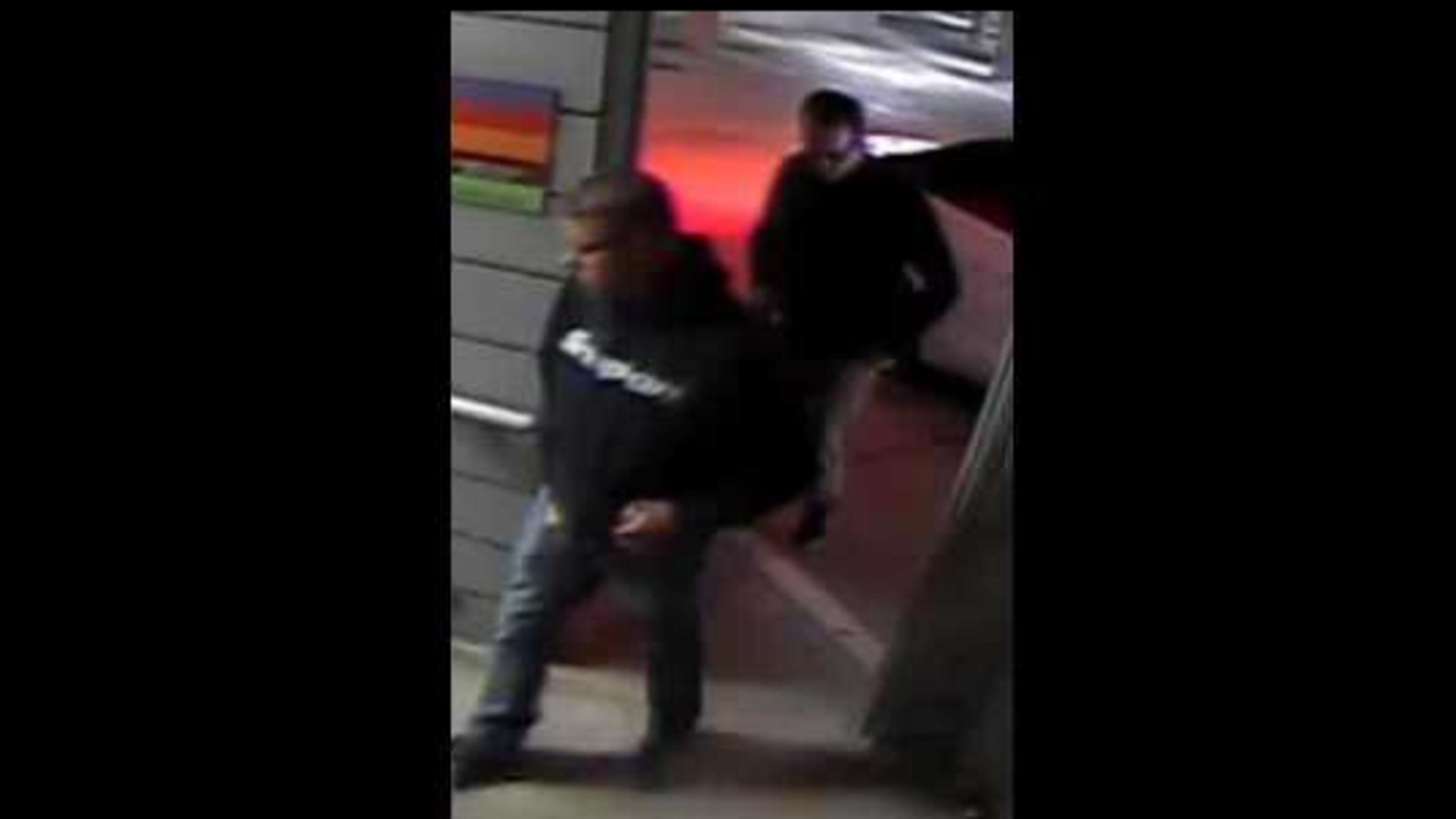 These are the two suspects Sandy Springs police are searching for in connection with a vehicle theft.