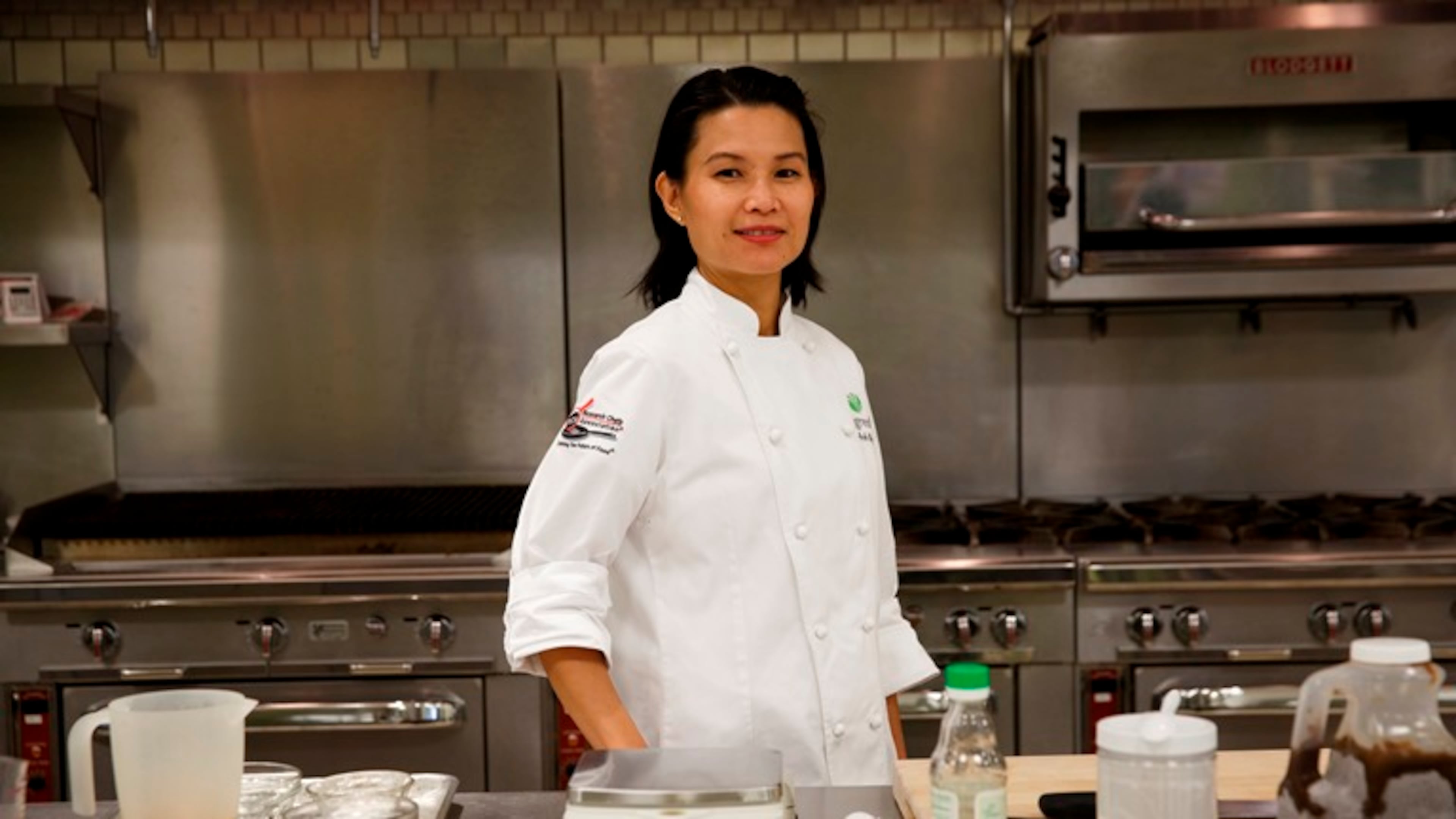 Anh Nguy, a research chef or culinologist at Ingredion, a leading global ingredients solutions provider for the food industry, in a kitchen in Bridgewater, N.J., Sept. 23, 2015. Nguy creates food concepts for food companies and restaurants.