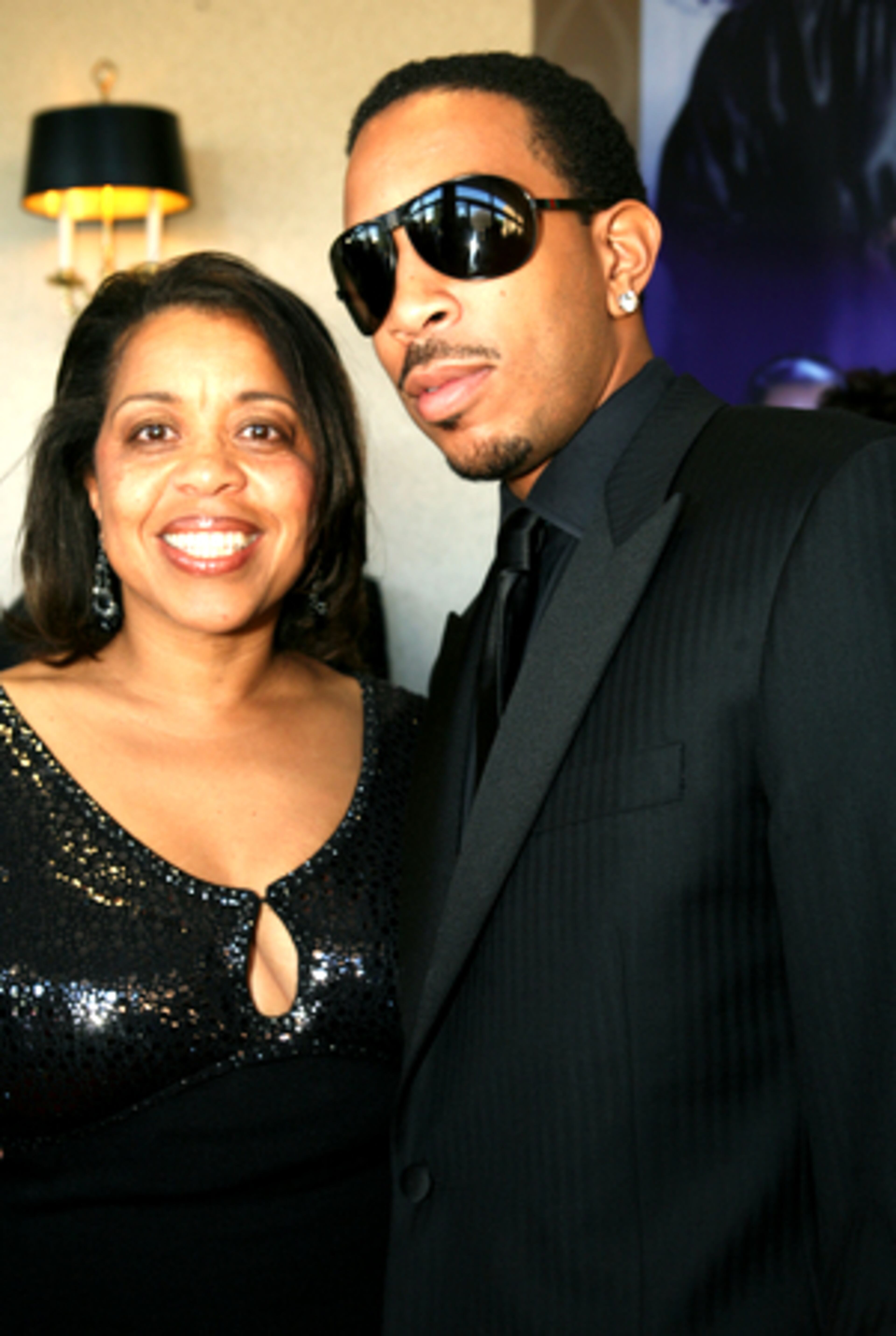 Ludacris, seen here walking the red carpet with his mother, Roberta Shields, and ...