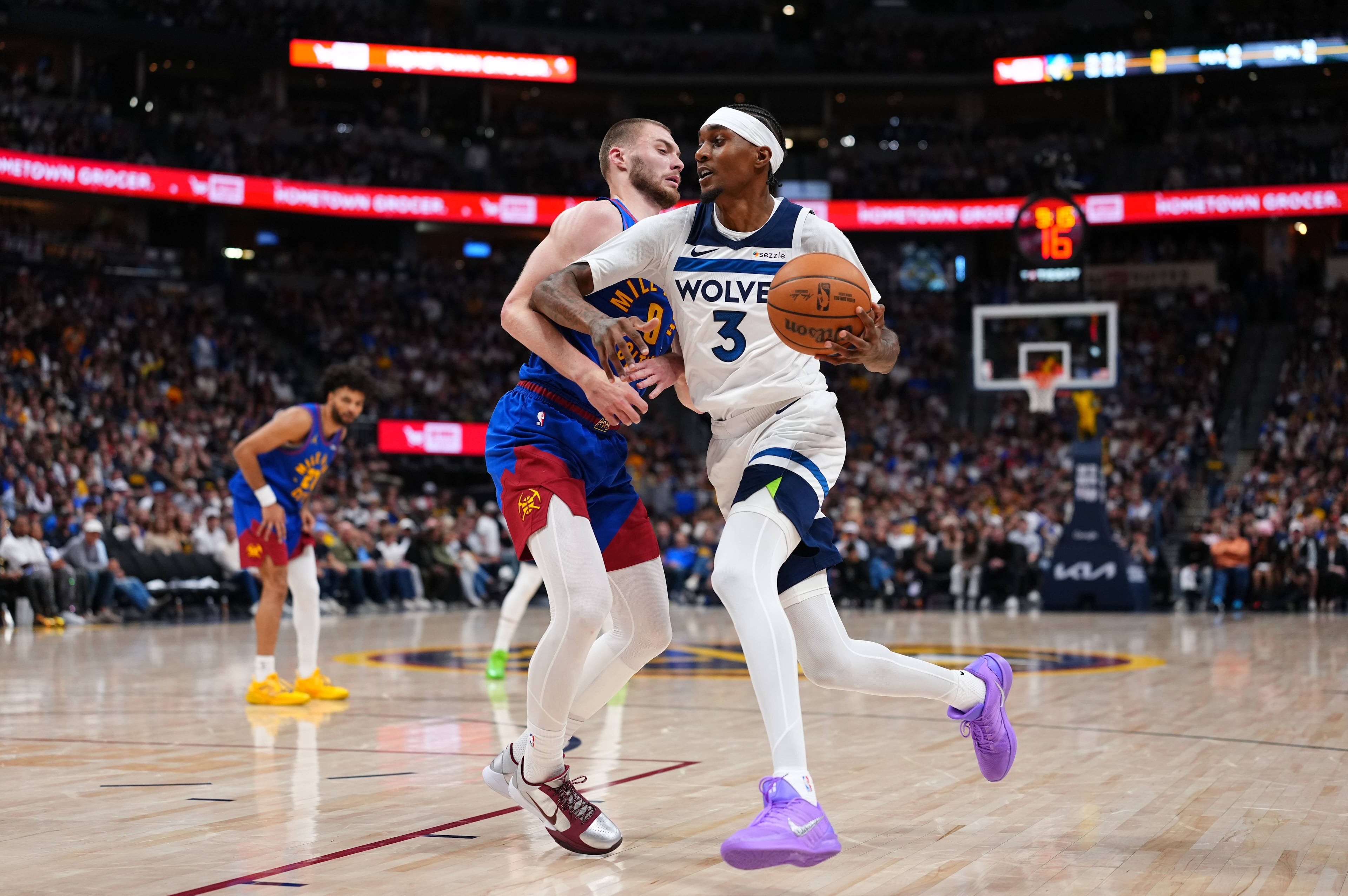 CORRECTION Timberwolves Nuggets Basketball