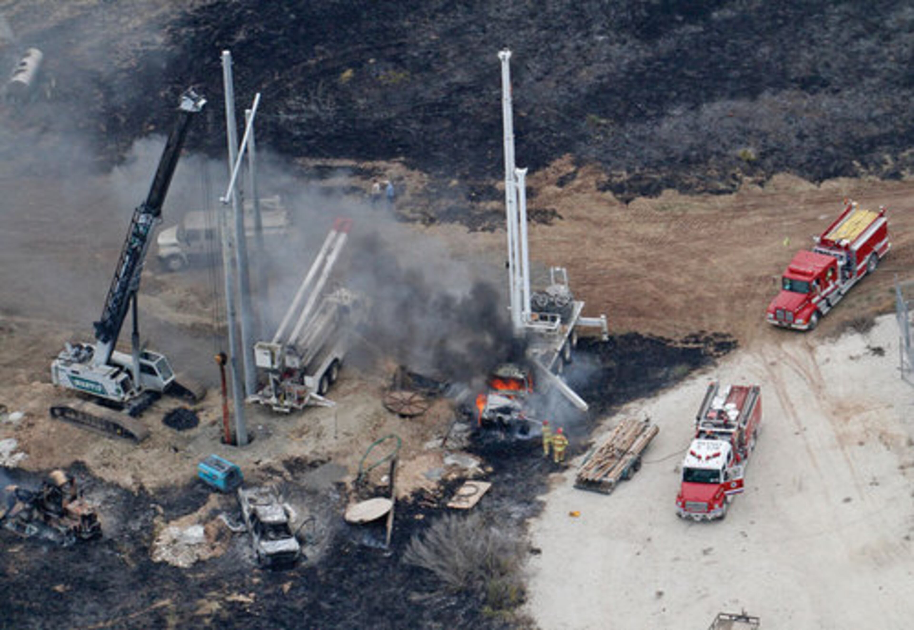 About a half dozen people were injured and taken to hospitals on Monday.