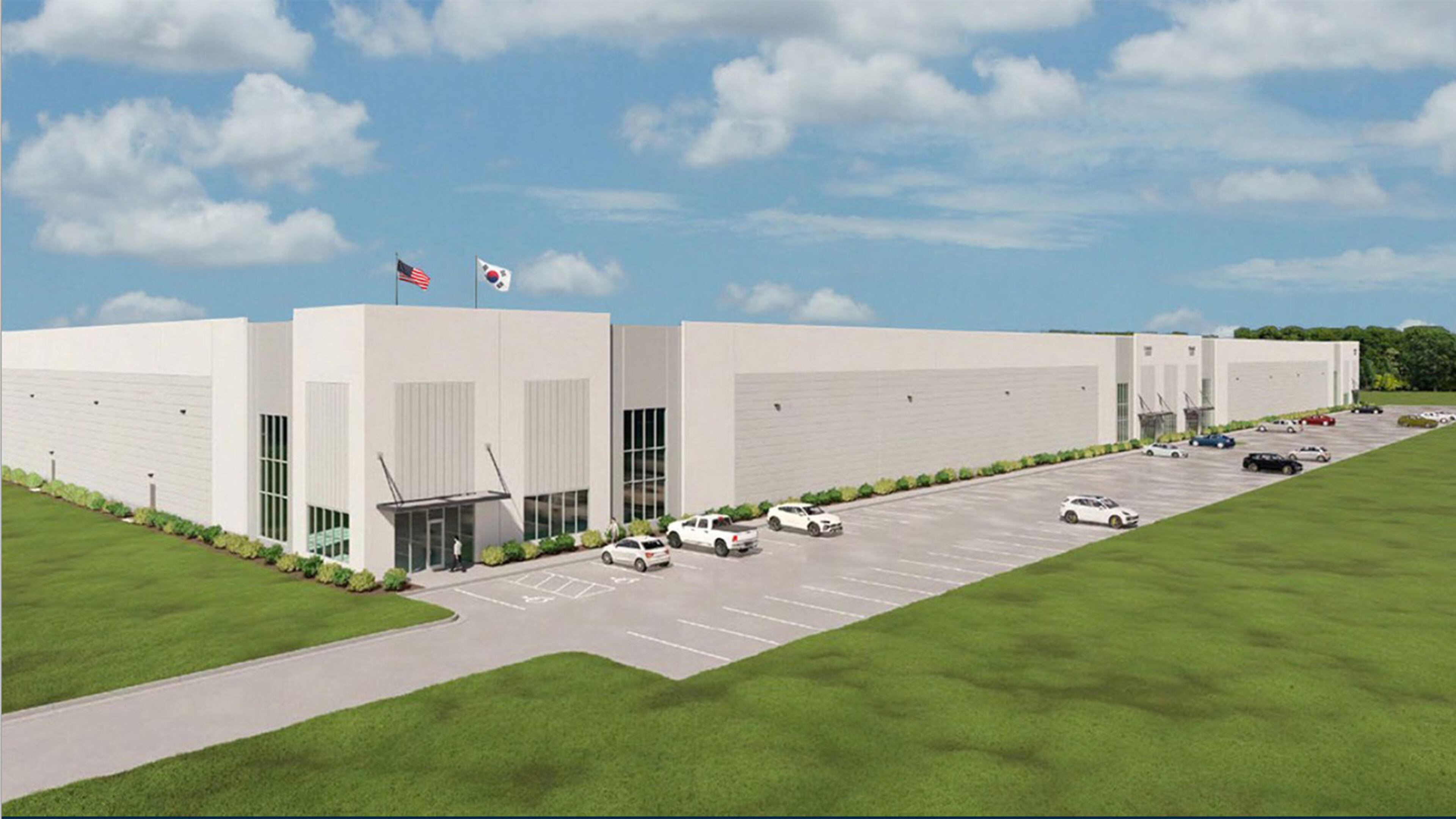 This is a rendering of Lafayette Logistics Park, a planned industrial project in LaGrange.