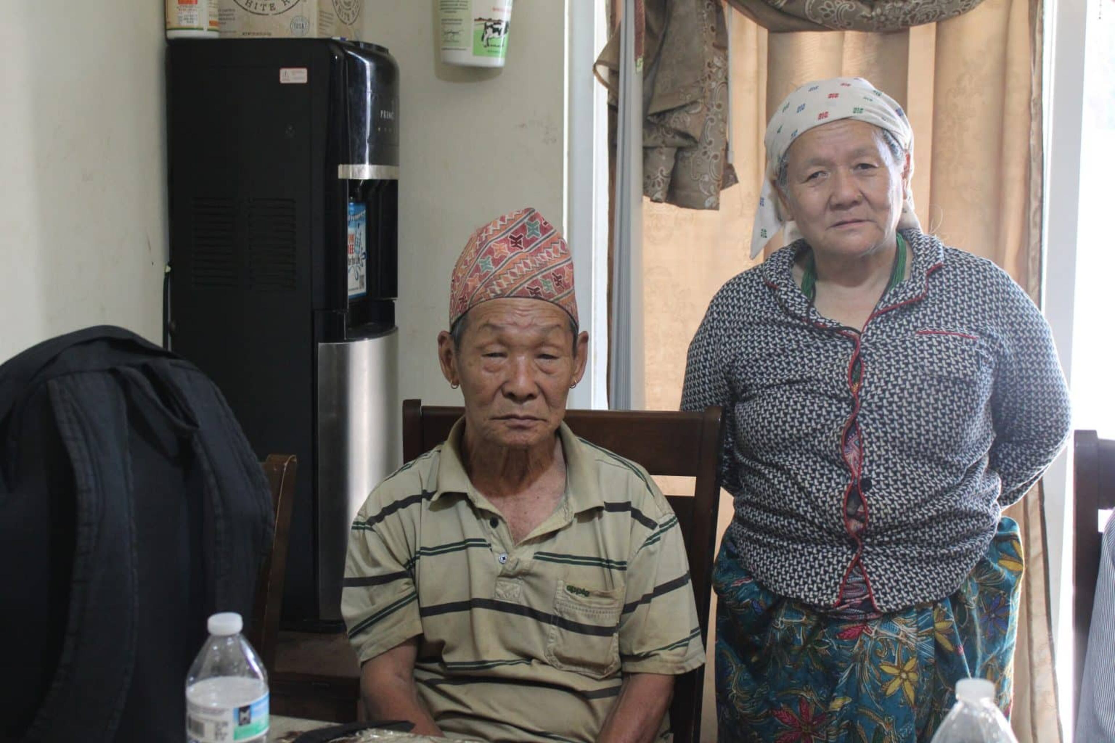 Jit Bahadur Rai and his wife Gira Maya in their apartment in Clarkston, Georgia. (Photo Courtesy of Sophia Qureshi)