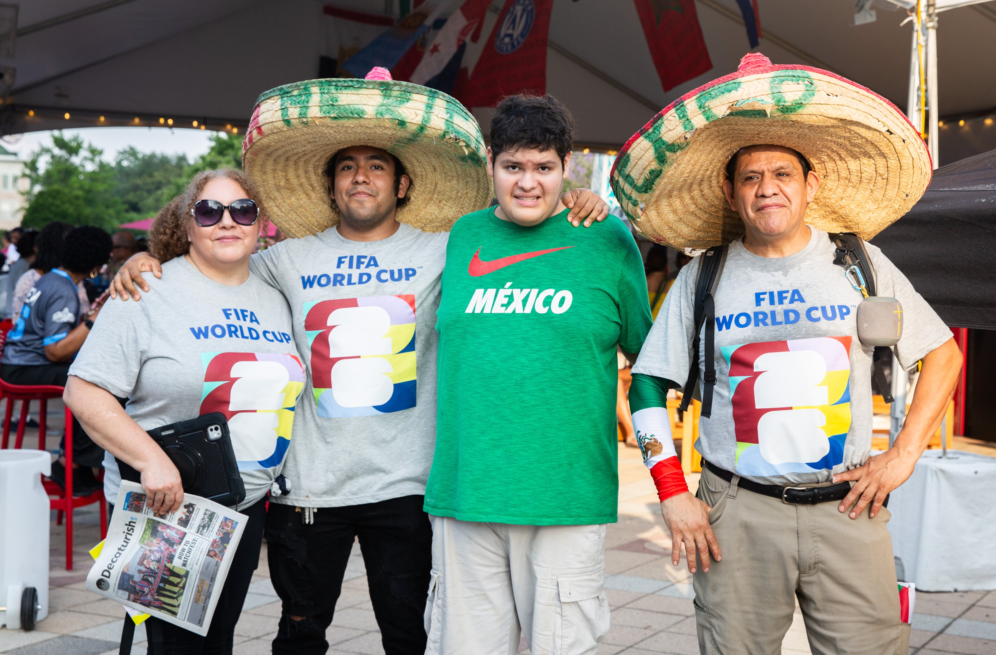People gather early to get a prime spot at Decatur WatchFest '26 on Thursday, June 11, 2026 at Decatur Square. (Ryan Fleisher for the AJC)
