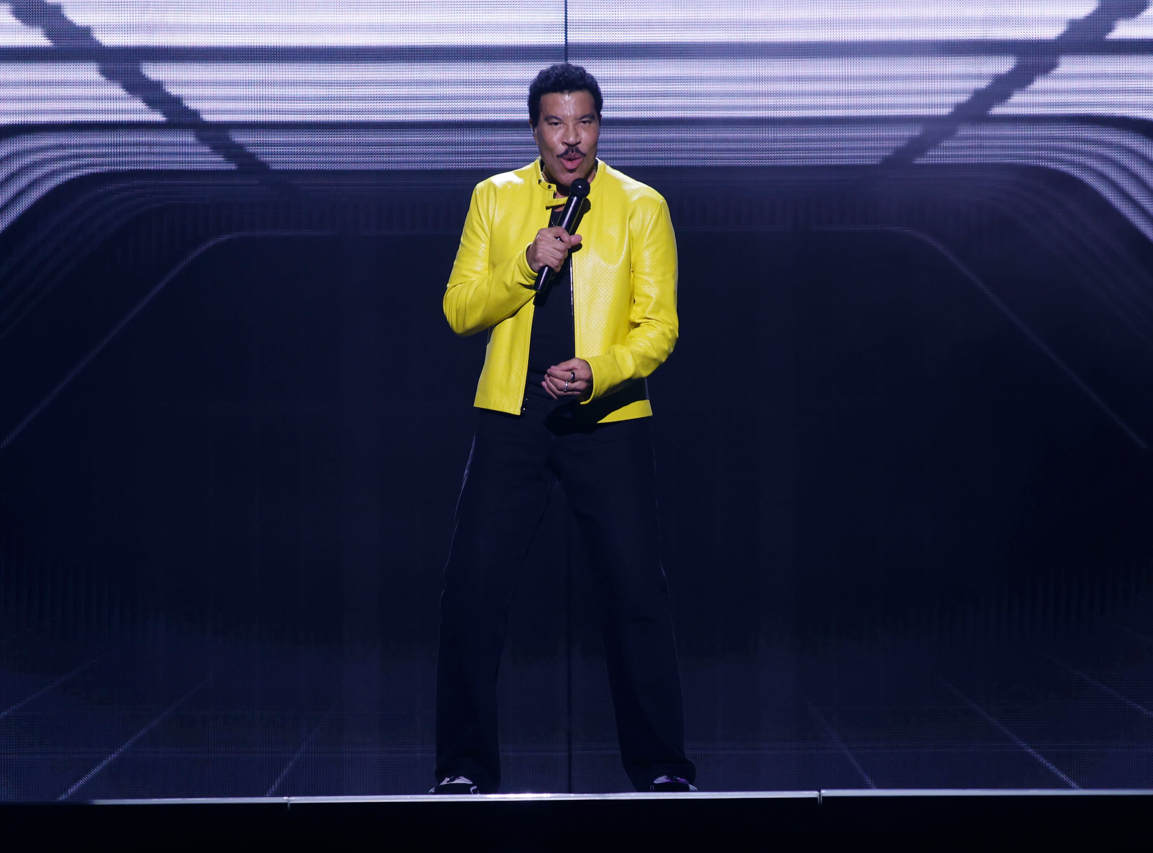 Lionel Richie performing at the State Farm Arena on Sunday, July 19, 2026, in a joint concert with Earth, Wind & Fire. (Akili-Casundria Ramsess for the AJC)
