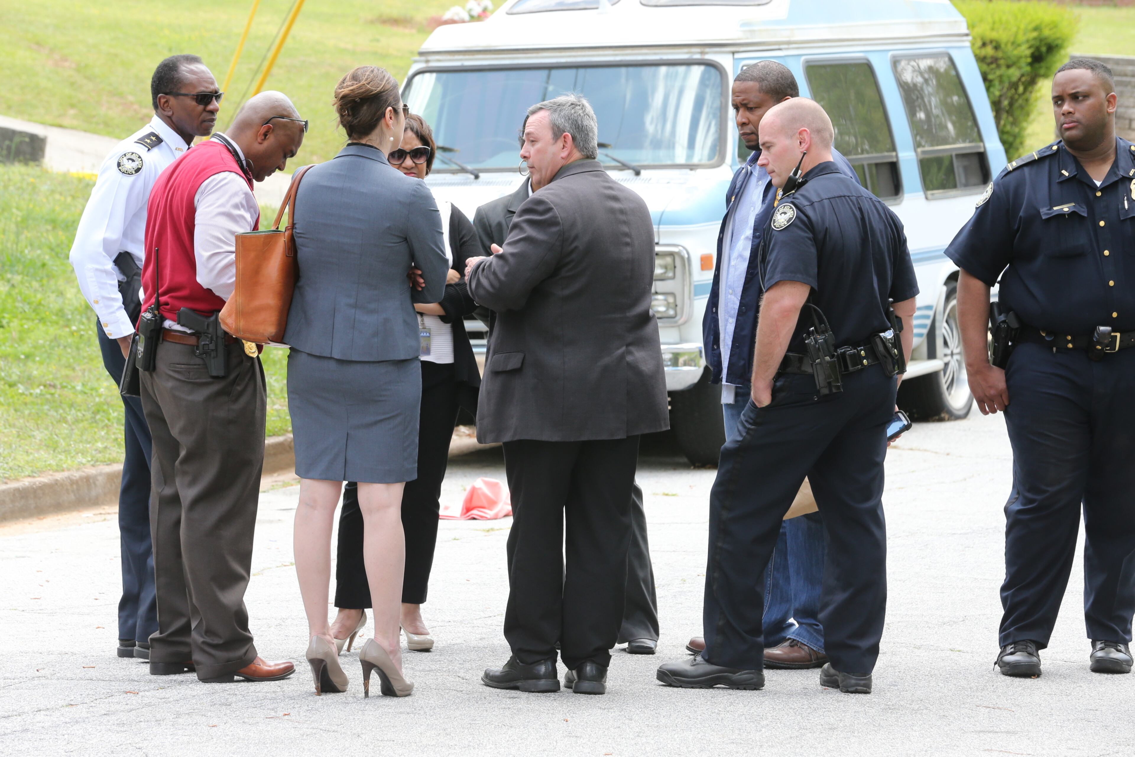 Authorities have confirmed April McConnell, a Fulton County assistant district attorney, has been shot. She was one of two people shot inside a car on Fairway Circle in southwest Atlanta.