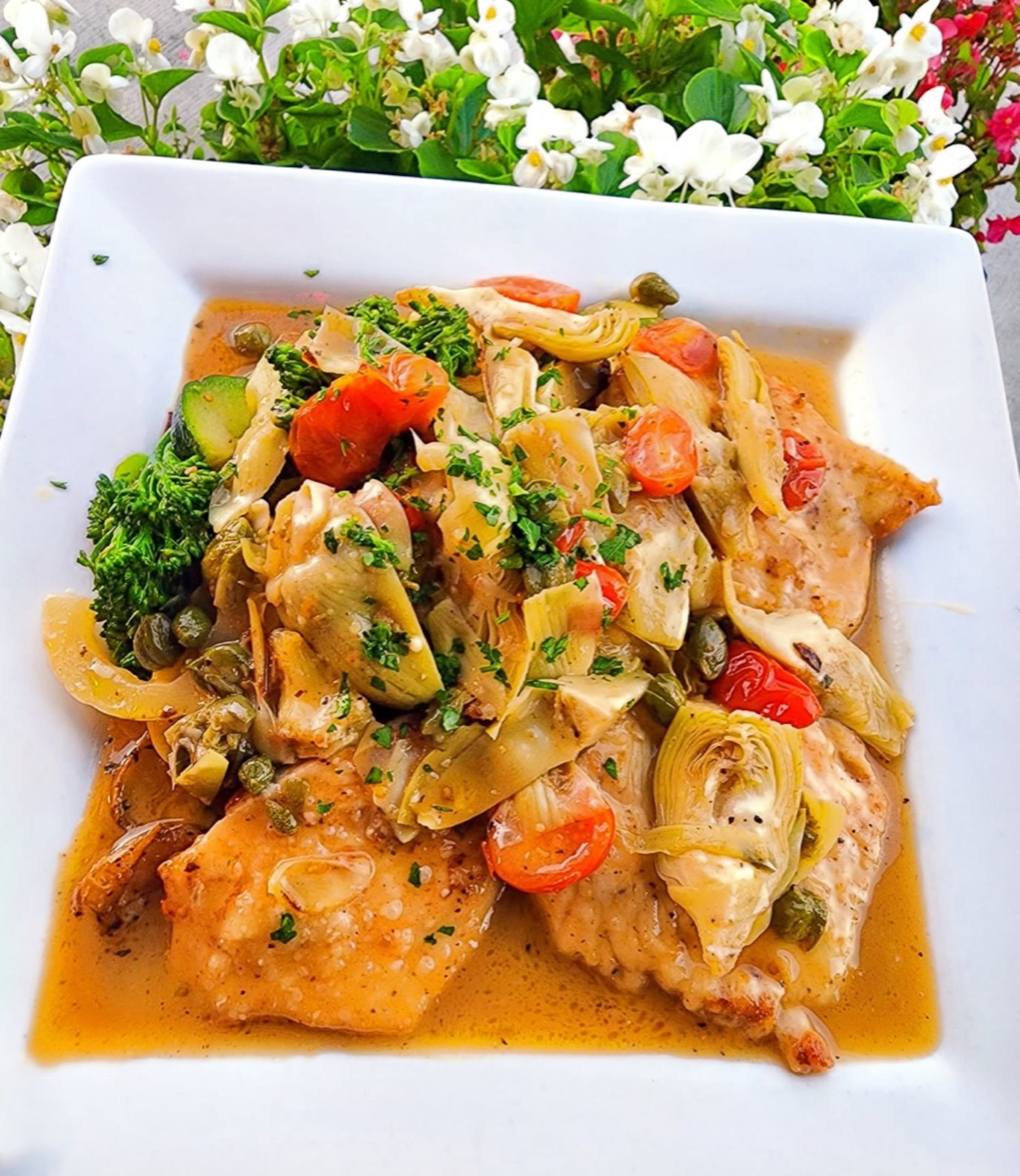 Chicken piccata from chef Daniele Furfaro, co-owner of Osteria Bella and Trattoria Bella, which was formerly known as Mezza Luna. (Courtesy of Osteria Bella)