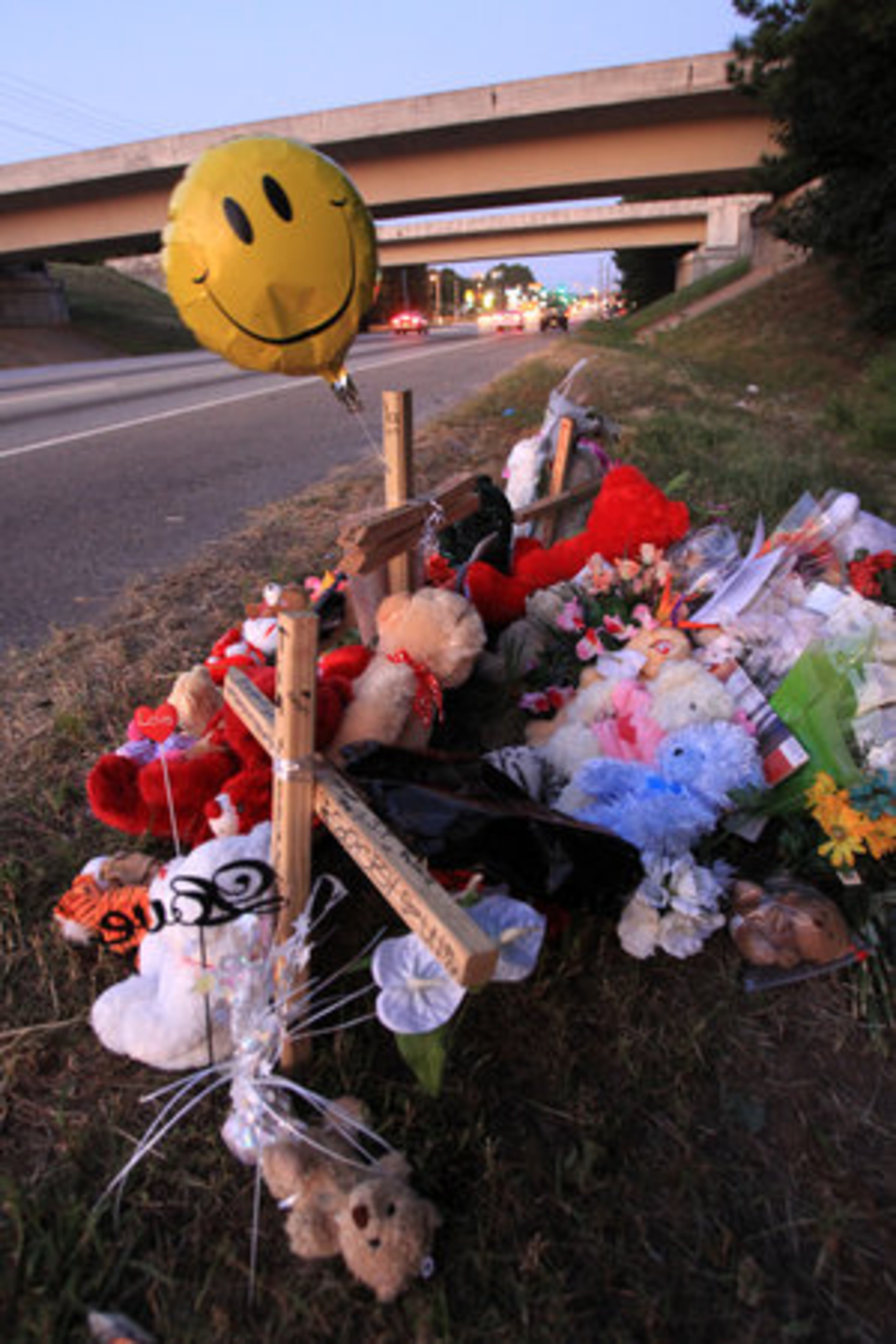 The three teenagers were hit while walking in an emergency lane on Ga. 138 at I-675 on Thursday.