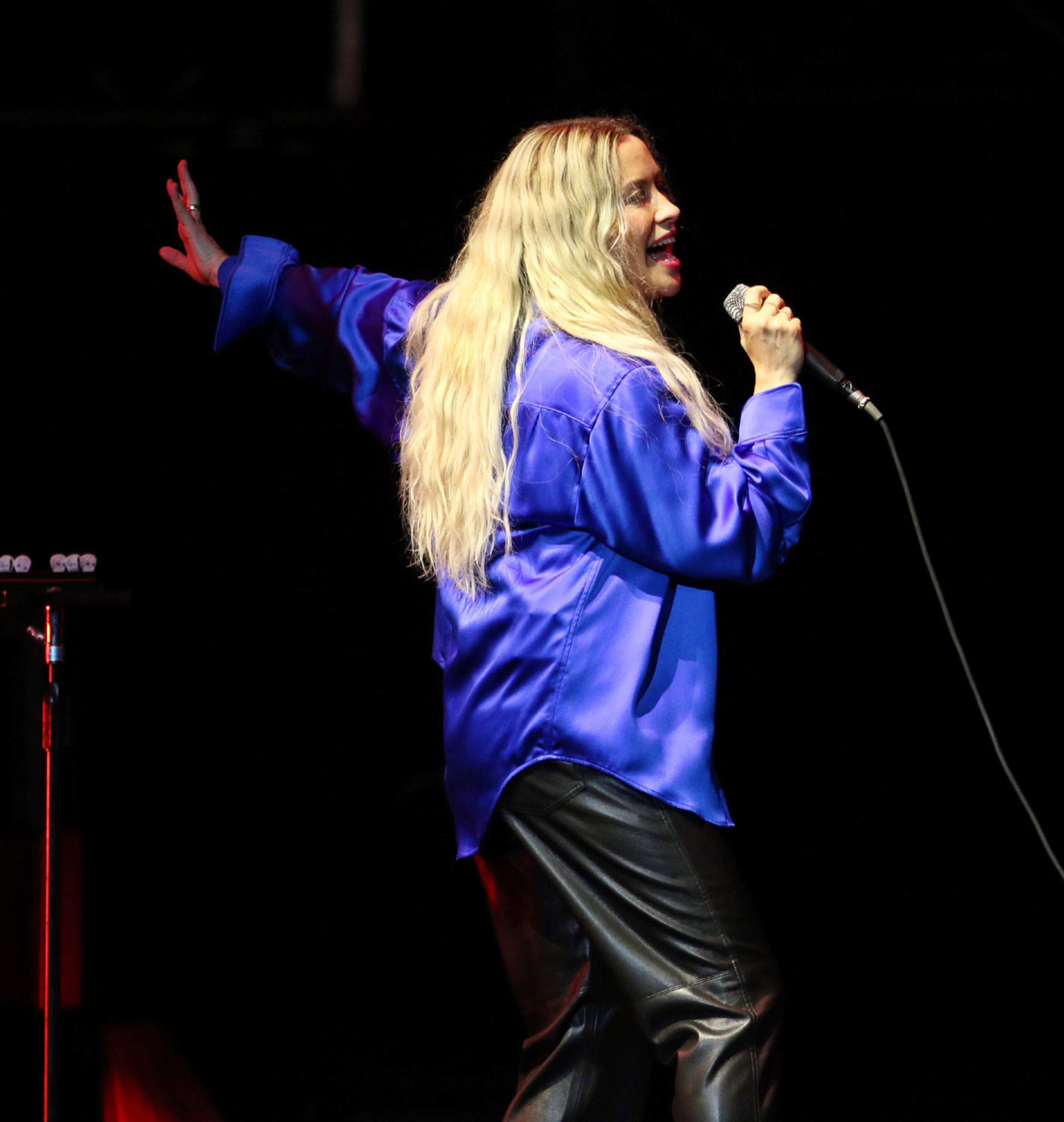 Seven-time Grammy Award-winning singer-songwriter Alanis Morissette rocked sold-out Ameris Bank Amphitheatre in Alpharetta on Friday, August 20, 2021, on her tour celebrating the release of her album "Jagged Little Pill" 25 years ago. (Photo: Robb Cohen for The Atlanta Journal-Constitution)