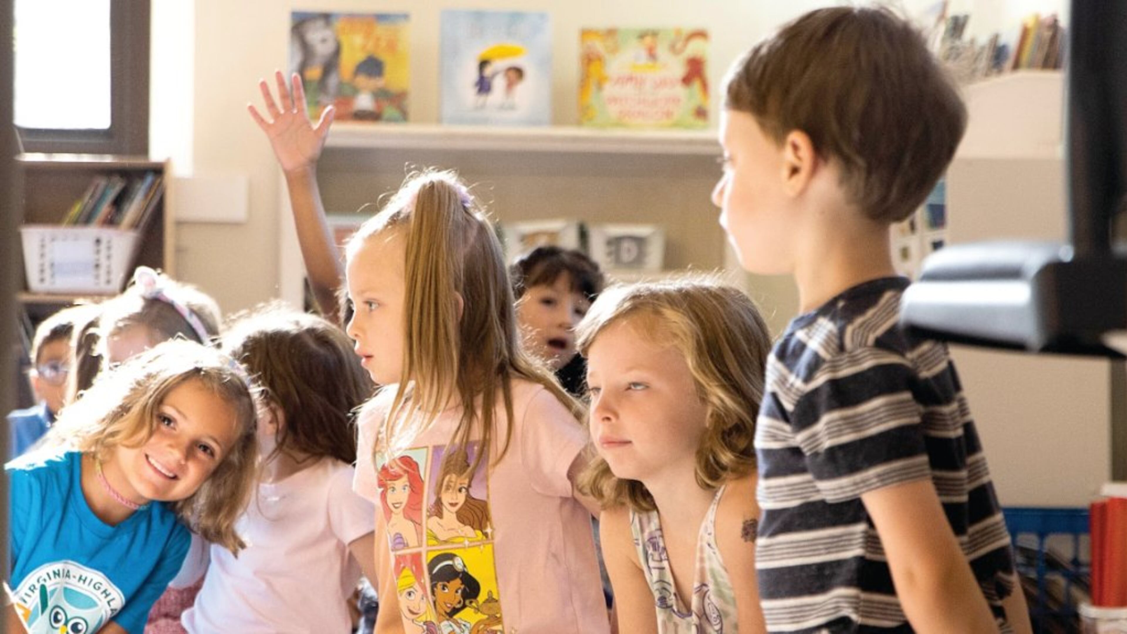 Virginia Highland Elementary School students on their first day of class. (Courtesy Atlanta Public Schools)