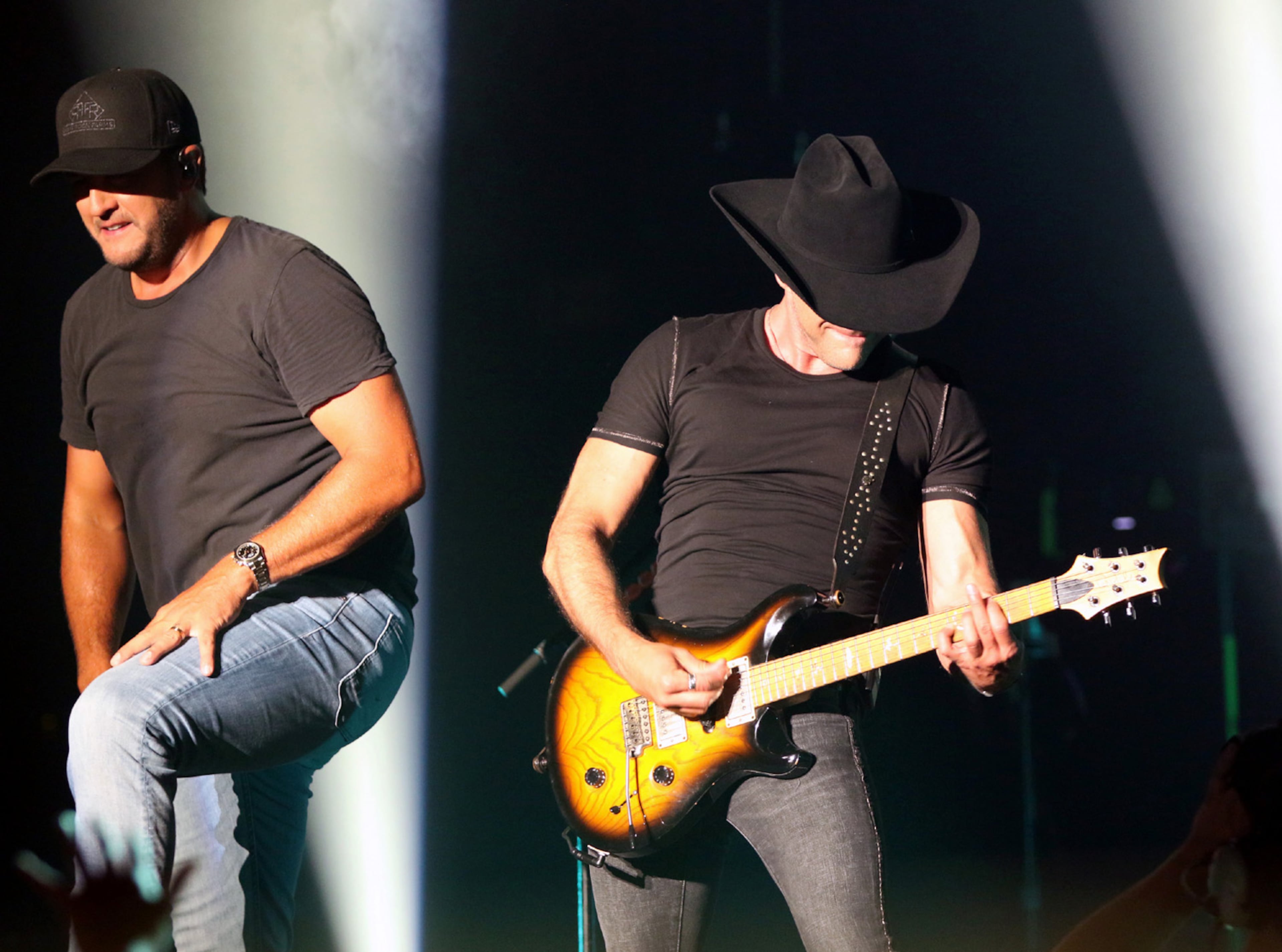 Leesburg native Luke Bryan brought his Raised Right Tour to a packed Lakewood Amphitheatre on Saturday, July 9, 2022, in Atlanta with Riley Green and Mitchell Tenpenny opening the show. (Photo: Robb Cohen for The Atlanta Journal-Constitution)